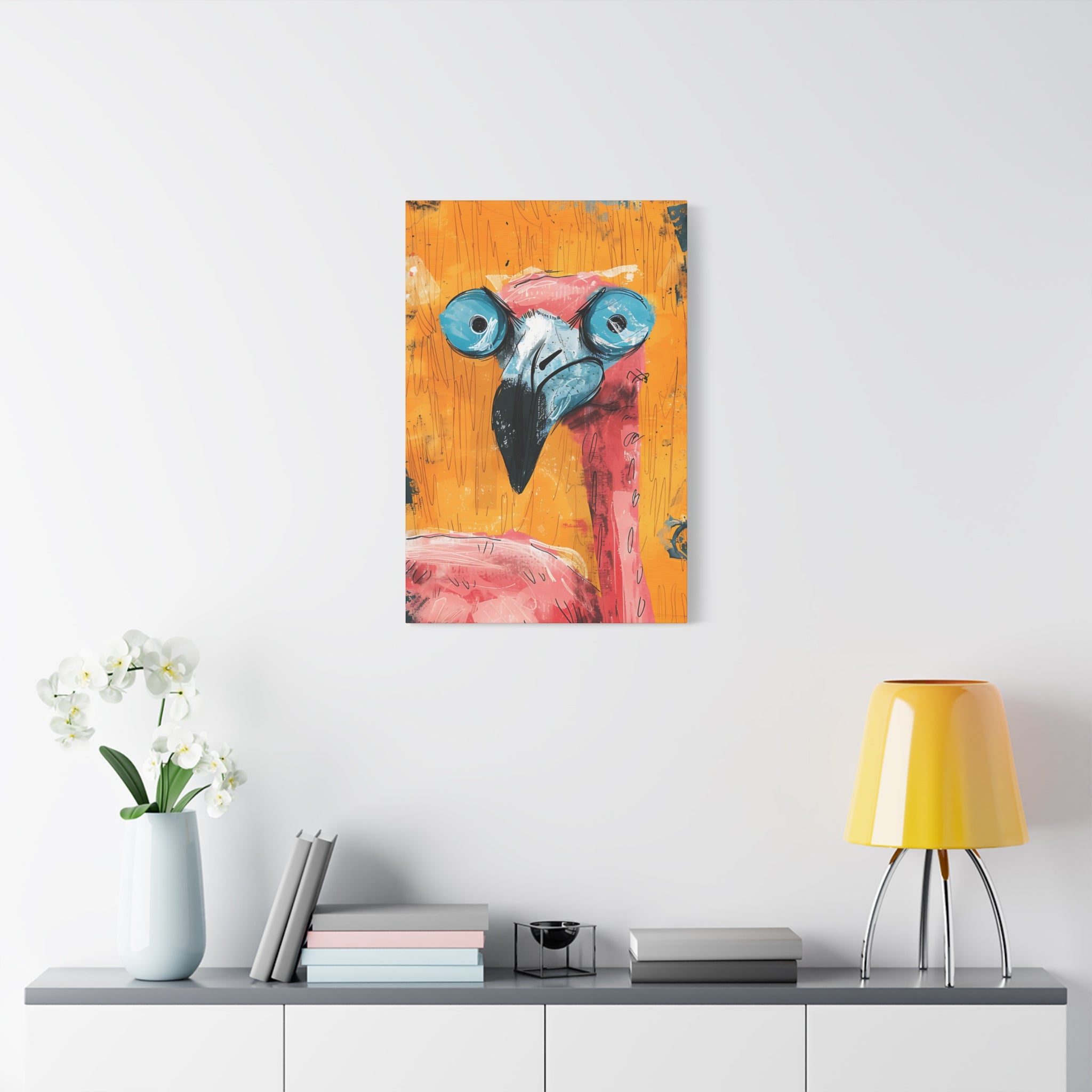 Pink Flamingo Canvas Print