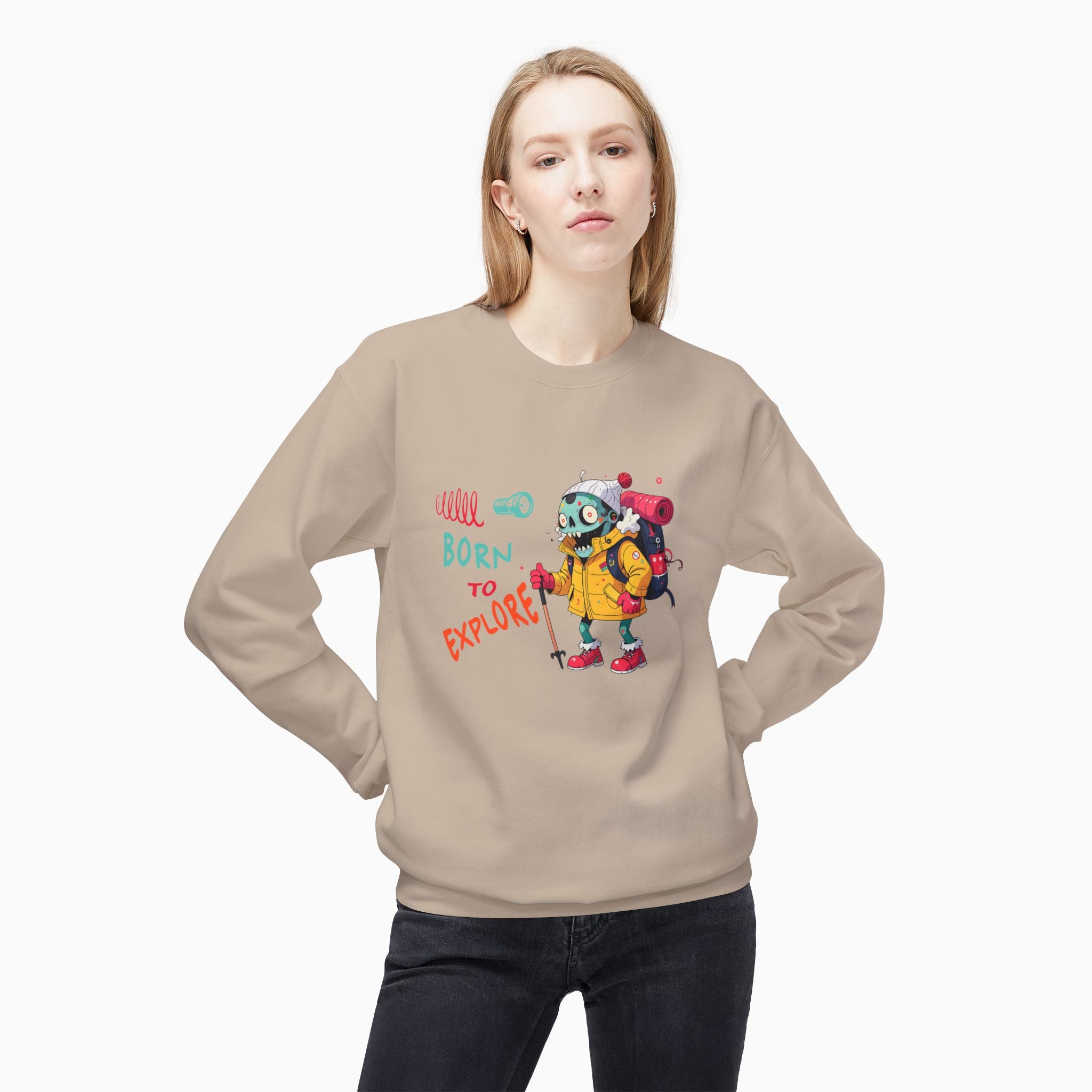 Born To Explore Zombie Unisex Sweatshirt