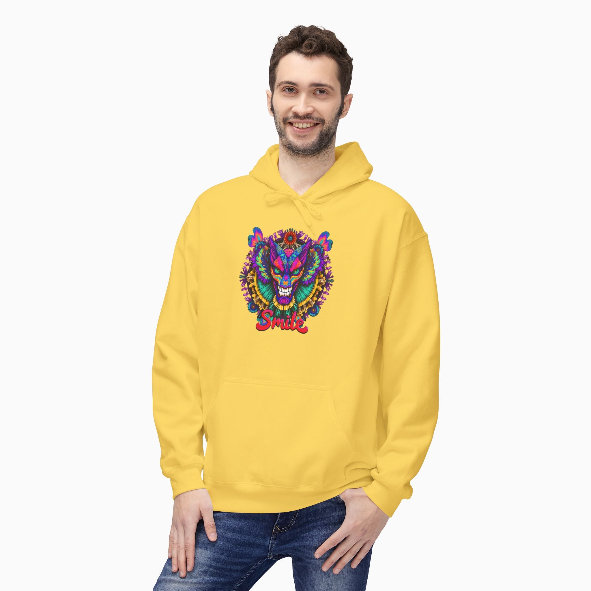 Dragon Smile Pixel Art Unisex Hoodie