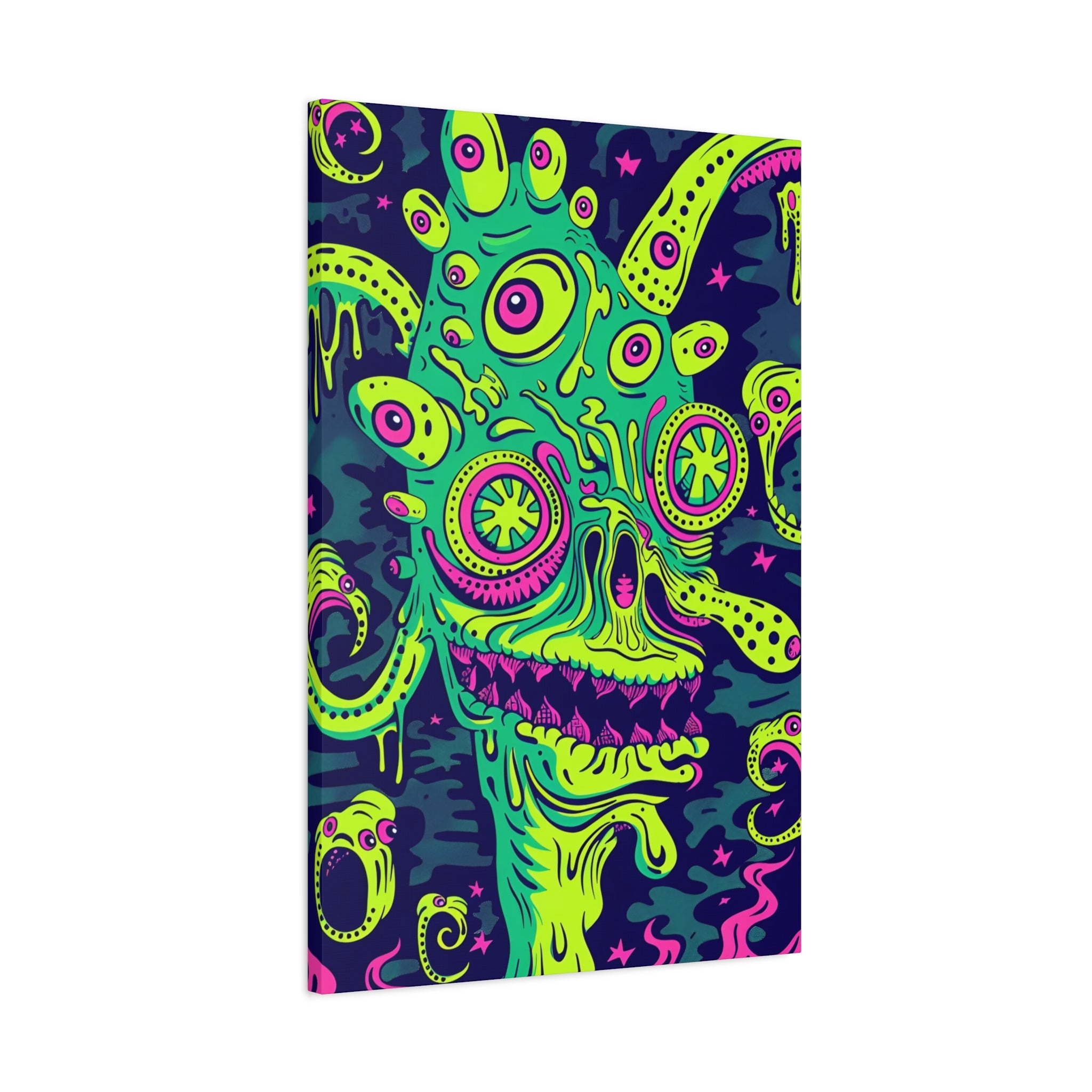 Alien & Zombie Canvas Print