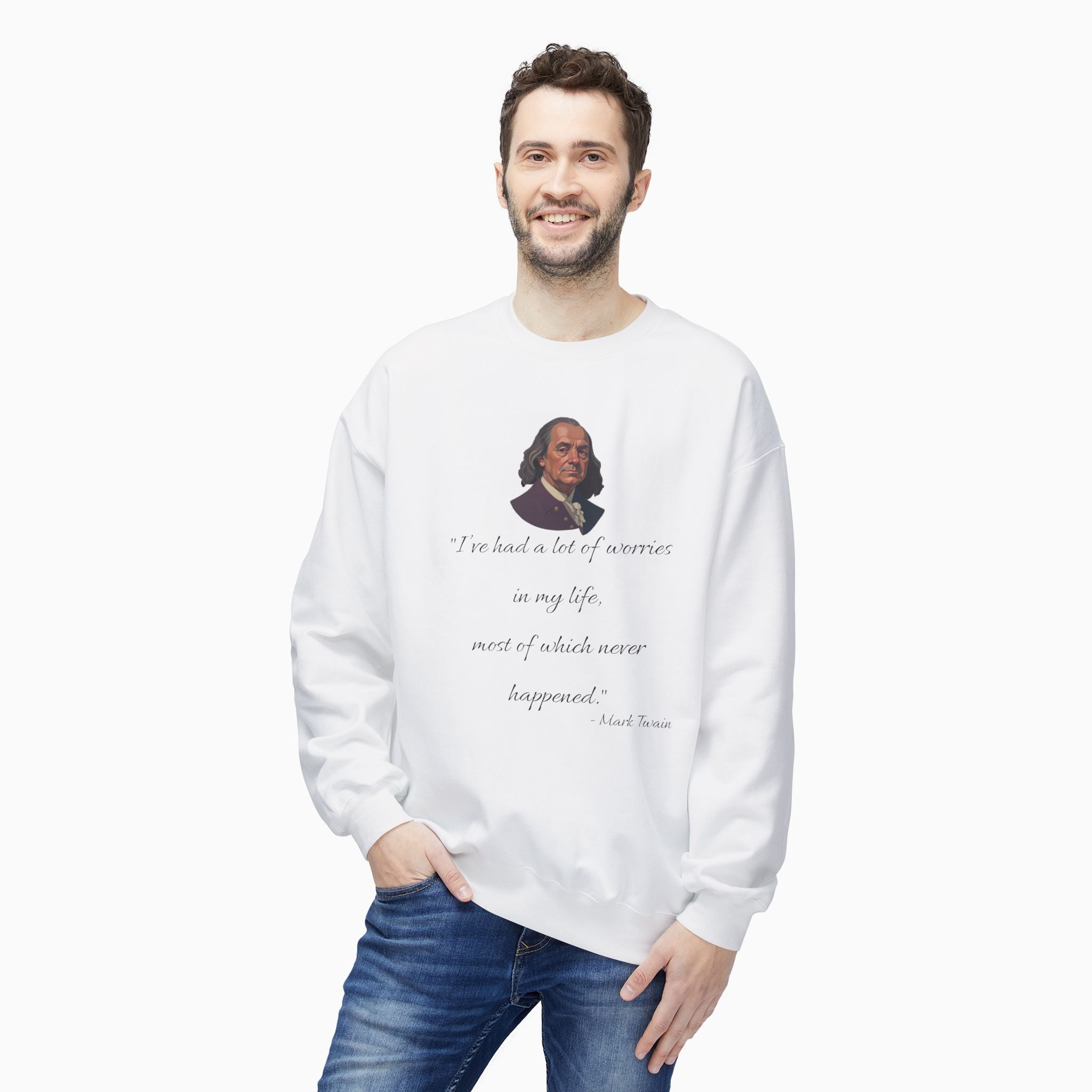 Mark Twain Life Advice Unisex Sweatshirt