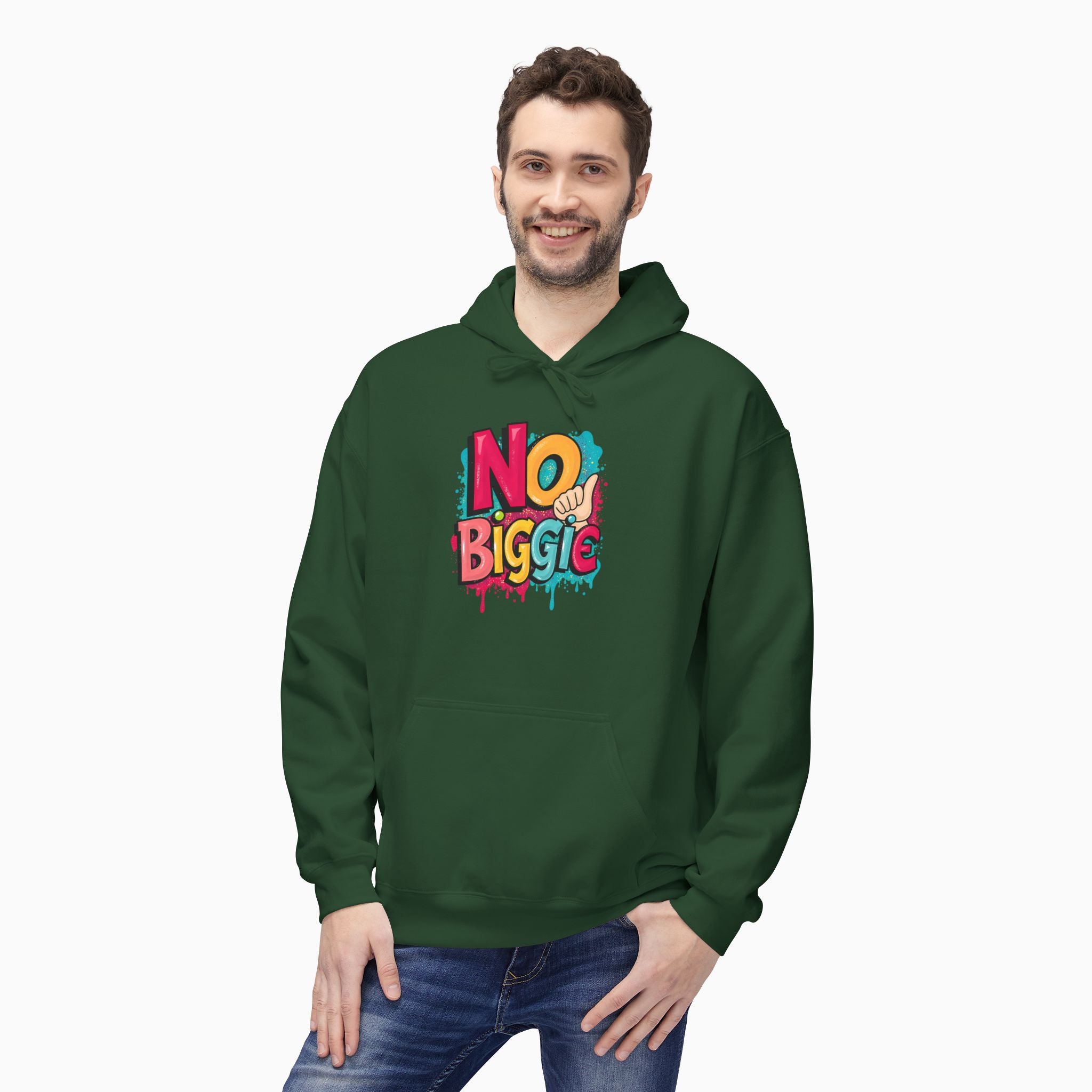 Thumbs Up & No Biggie Unisex Hoodie