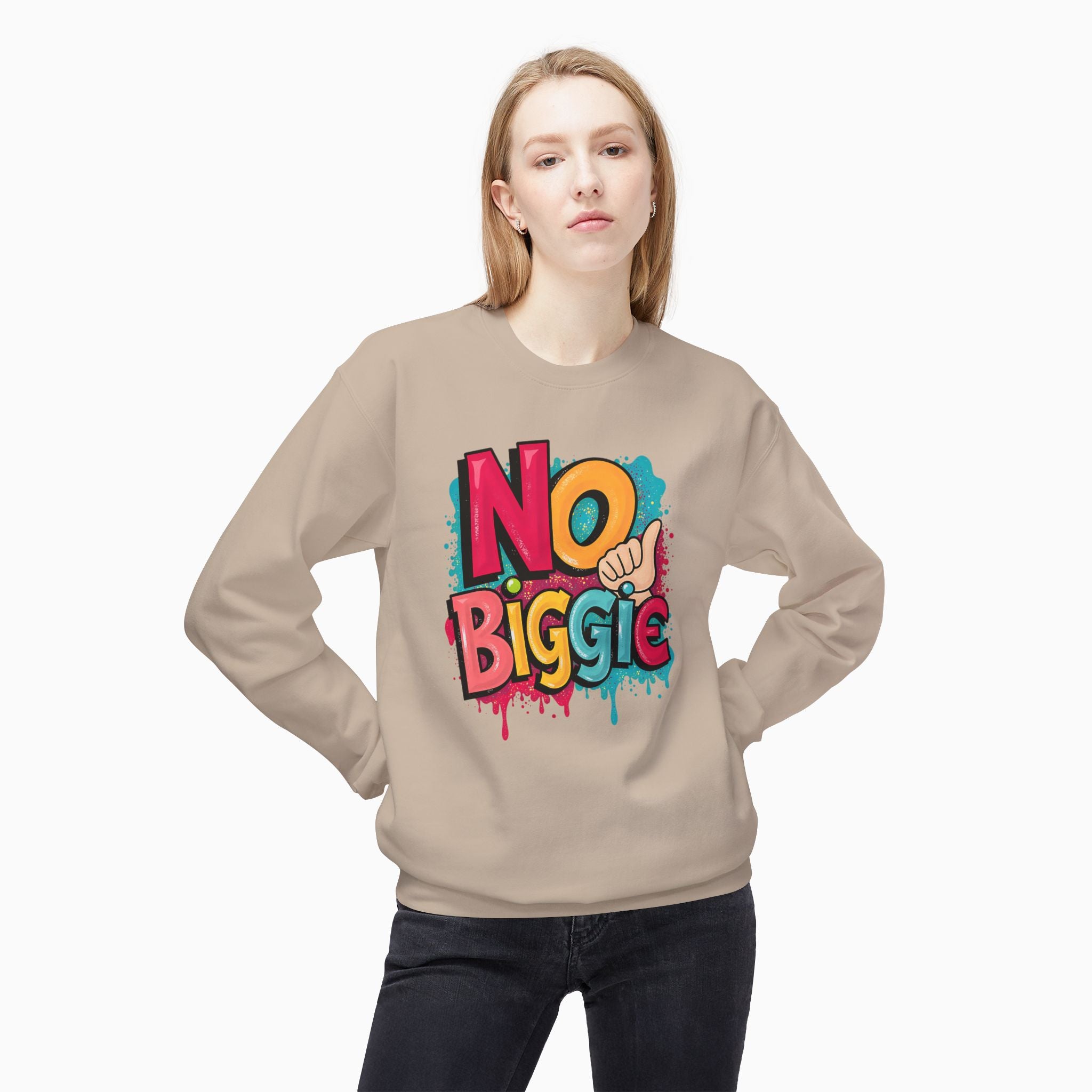 Thumbs Up & No Biggie Unisex Sweatshirt