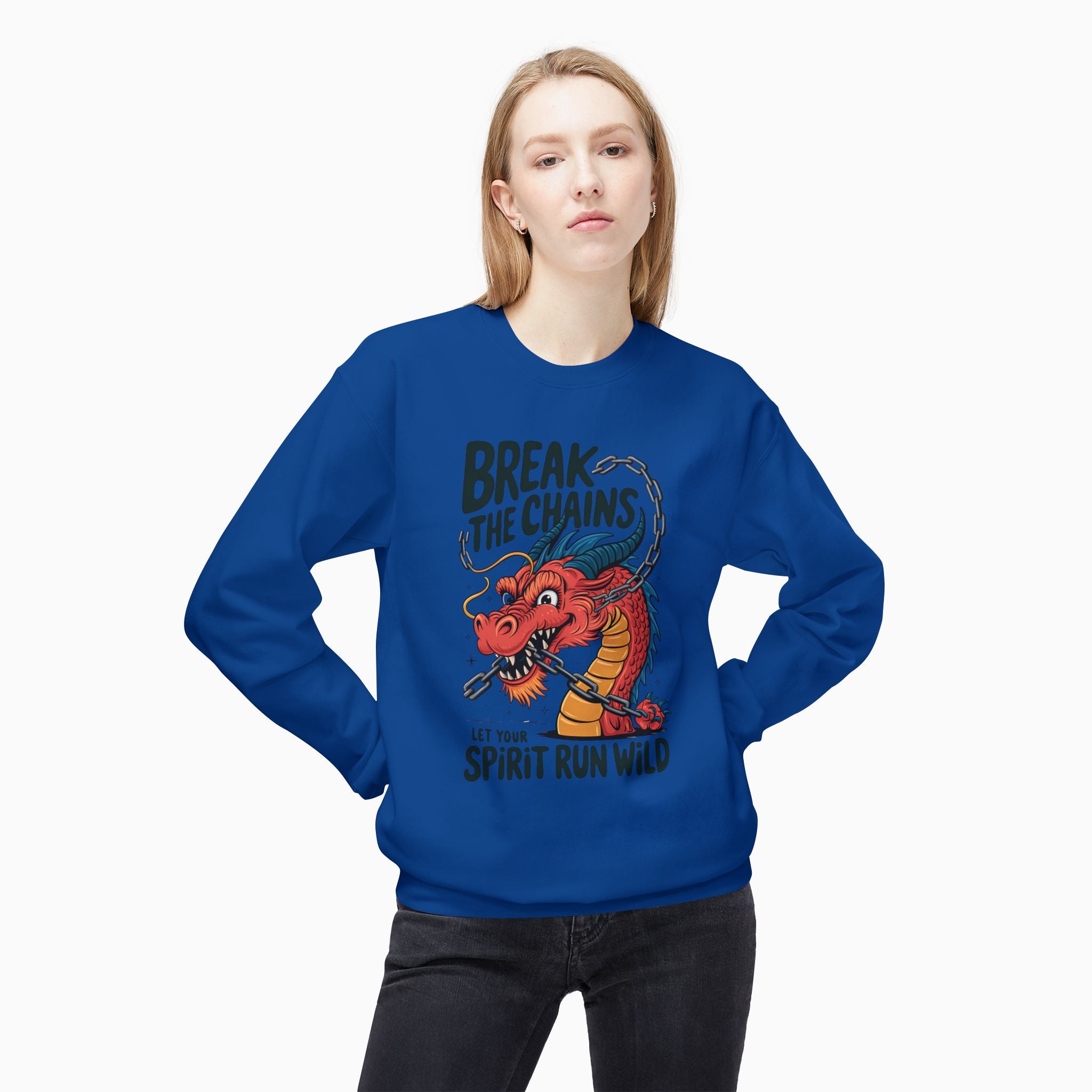 China Dragon Break the Chains Unisex Sweatshirt