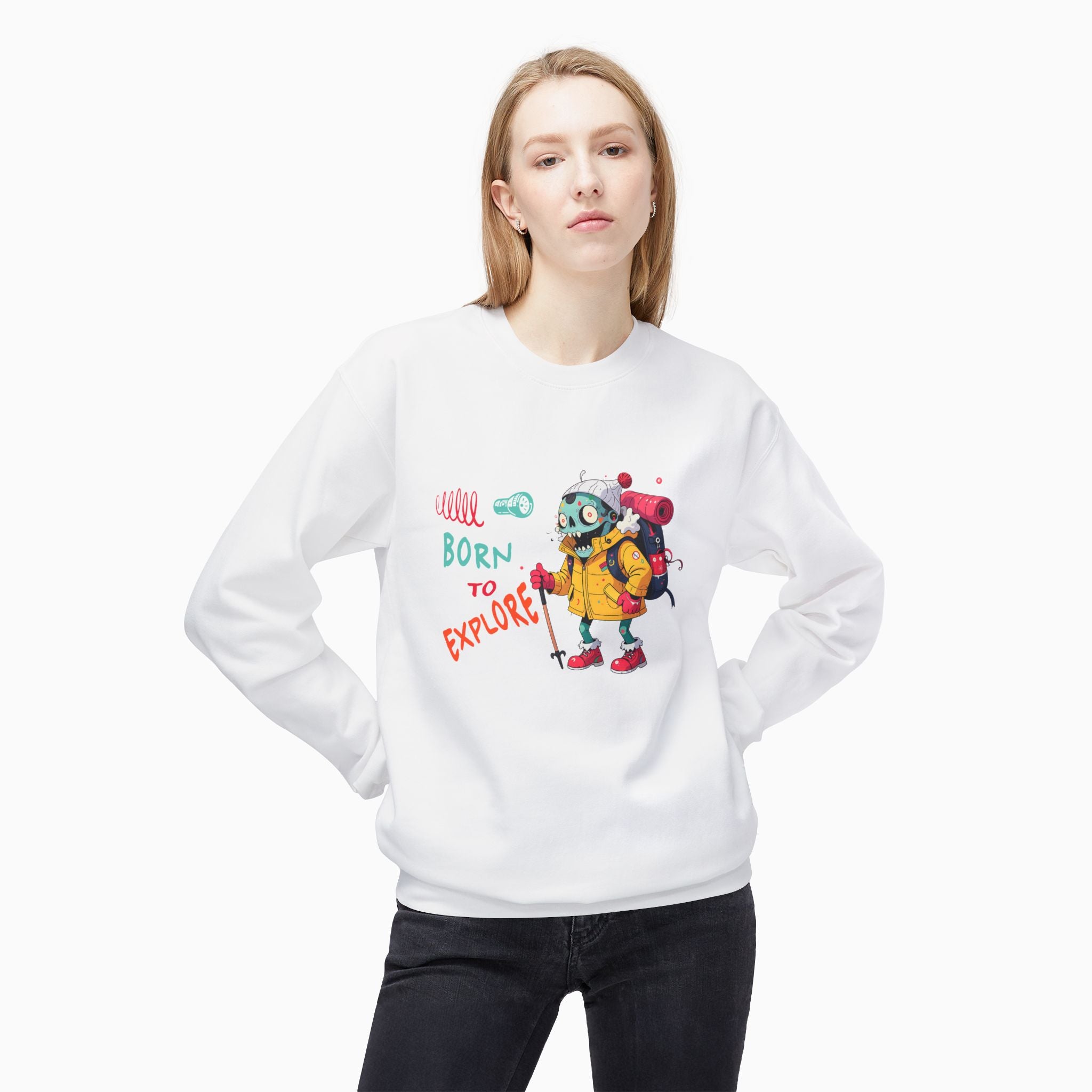 Born To Explore Zombie Unisex Sweatshirt