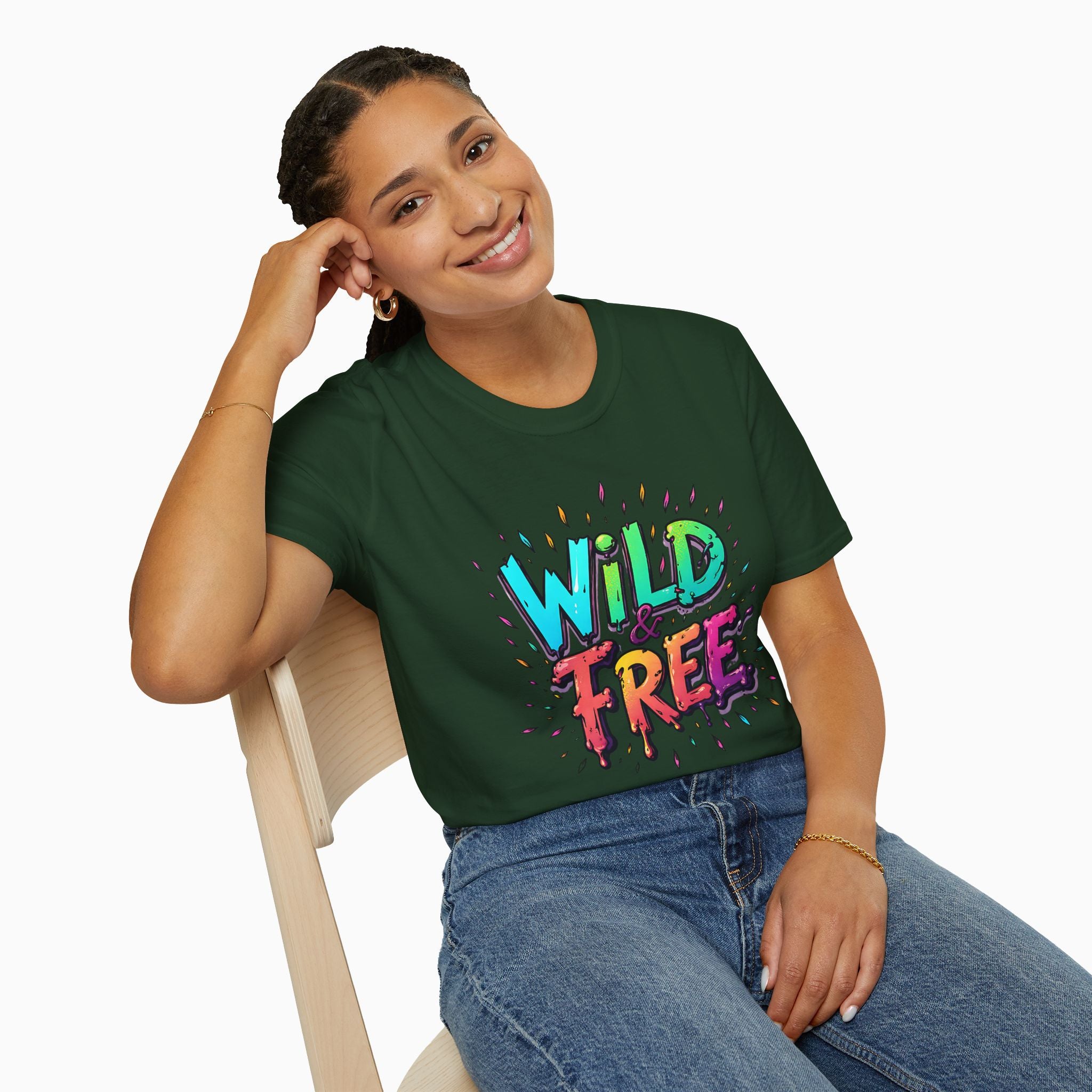 Neon Color Wild Free Unisex T-Shirt