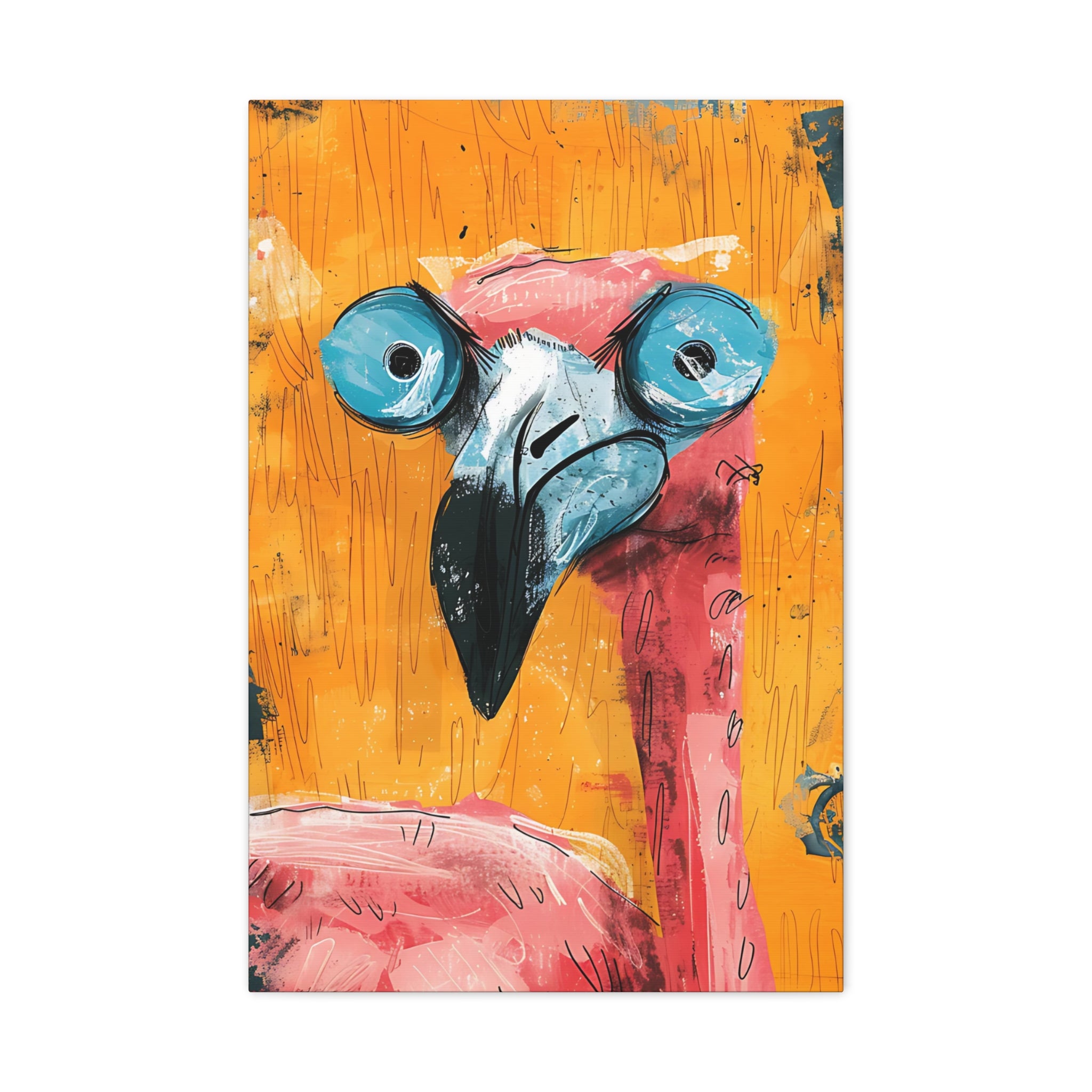 Pink Flamingo Canvas Print