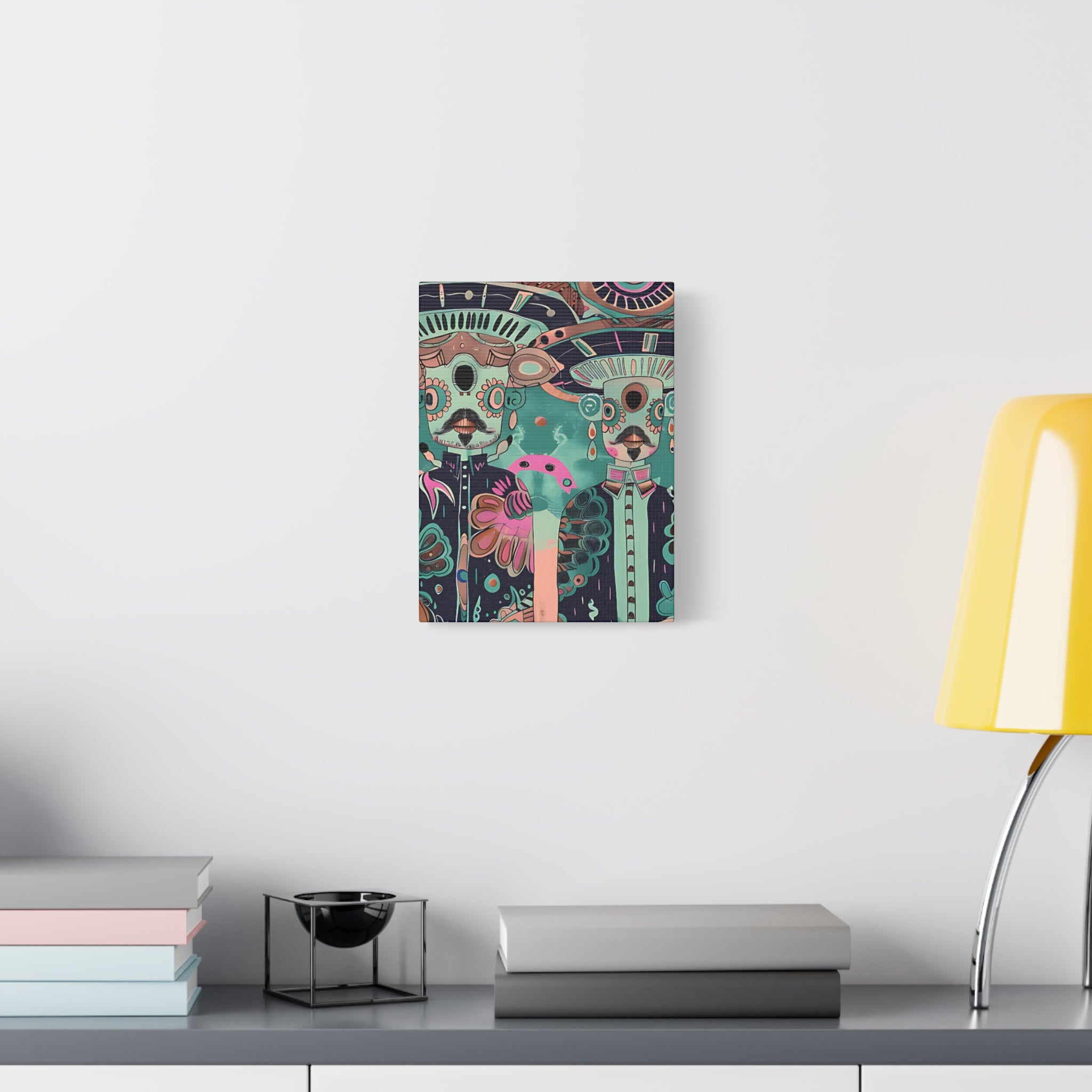 Aliens in African Vibe Canvas Print