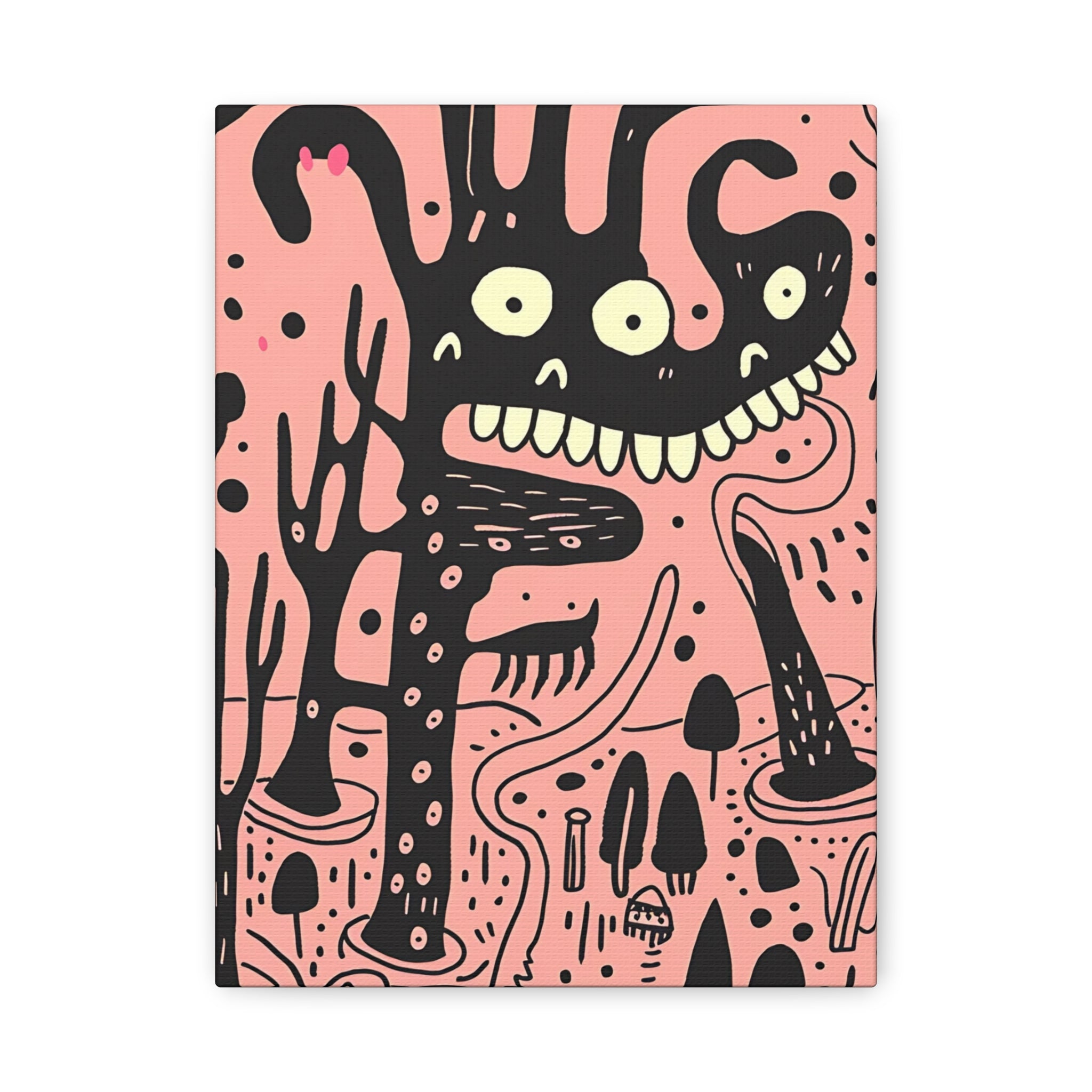 Valentines Monster Canvas Print