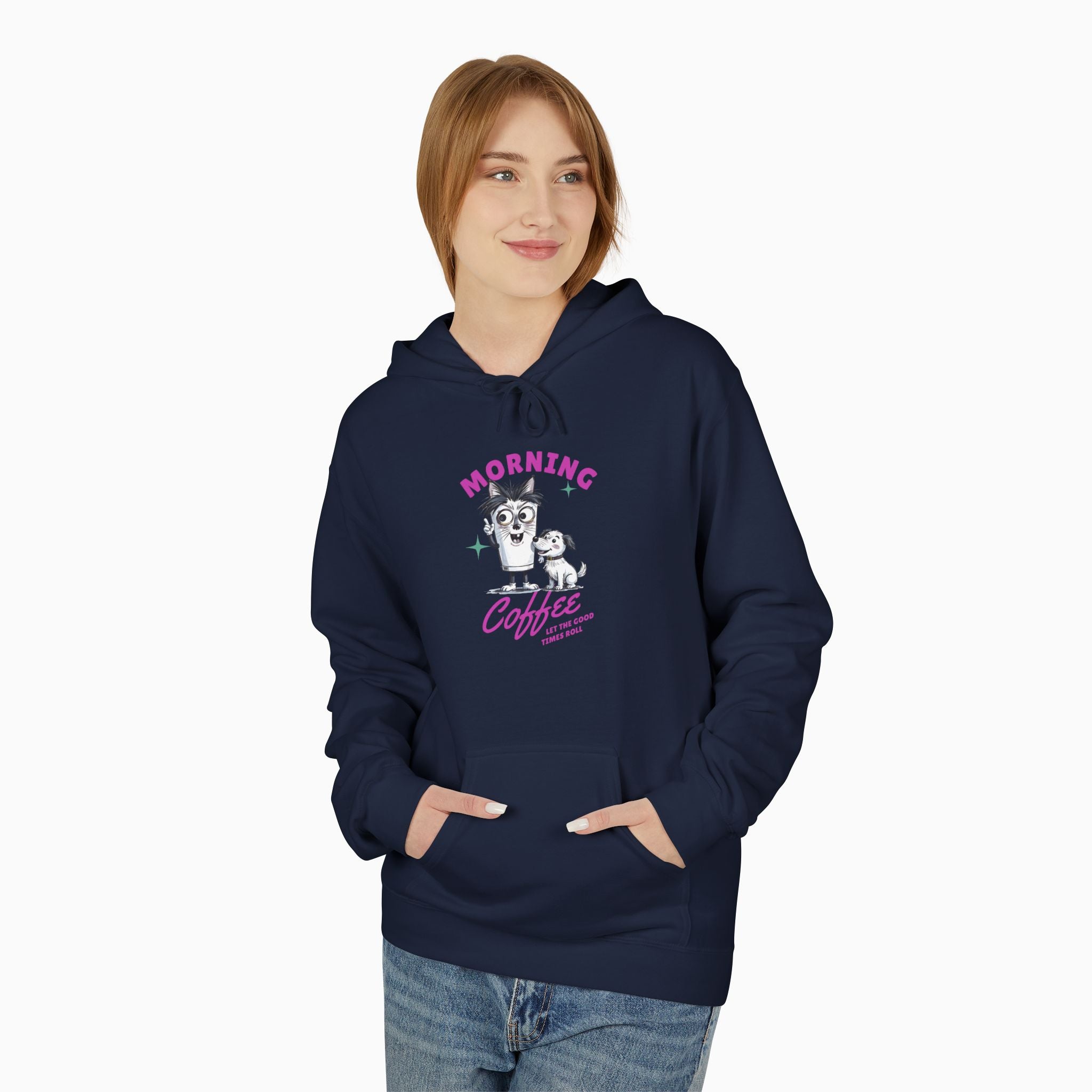 Morning Coffee, Let The Good Times Roll Unisex Hoodie