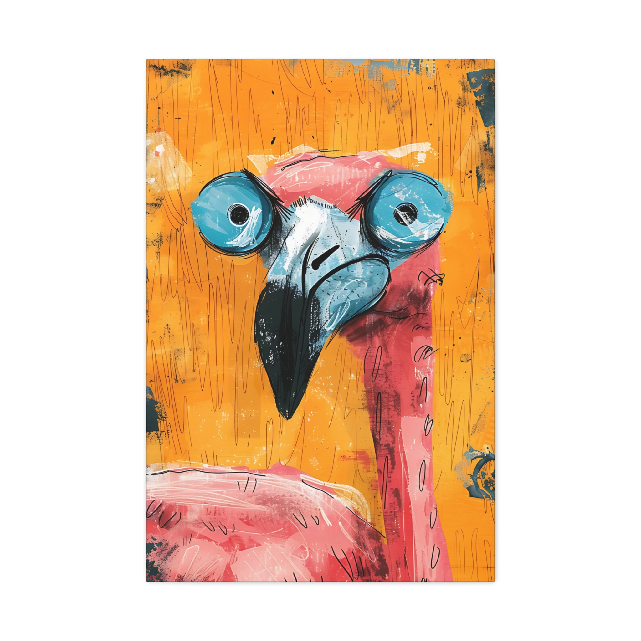 Pink Flamingo Canvas Print