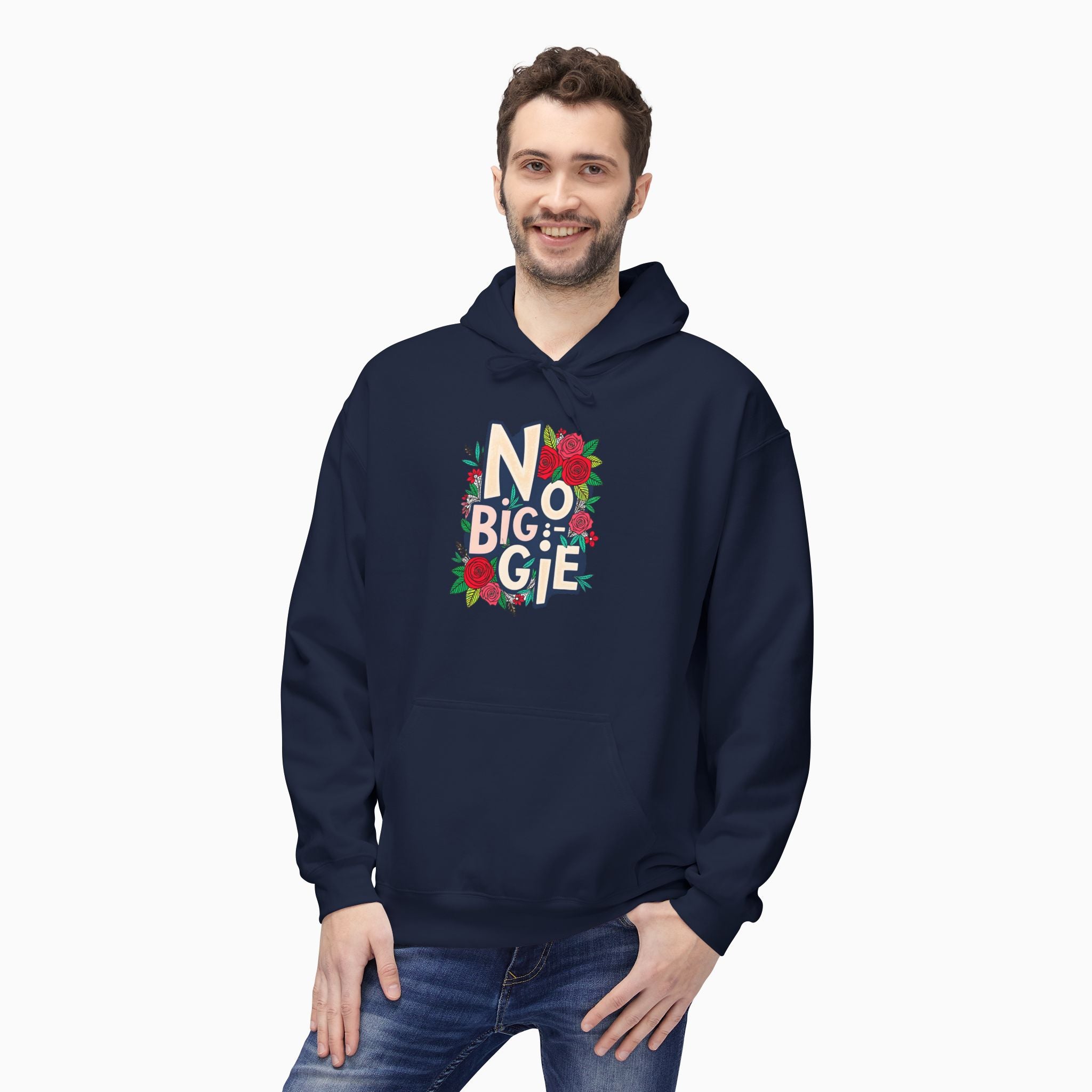 No Biggie With Floral Art Unisex Hoodie