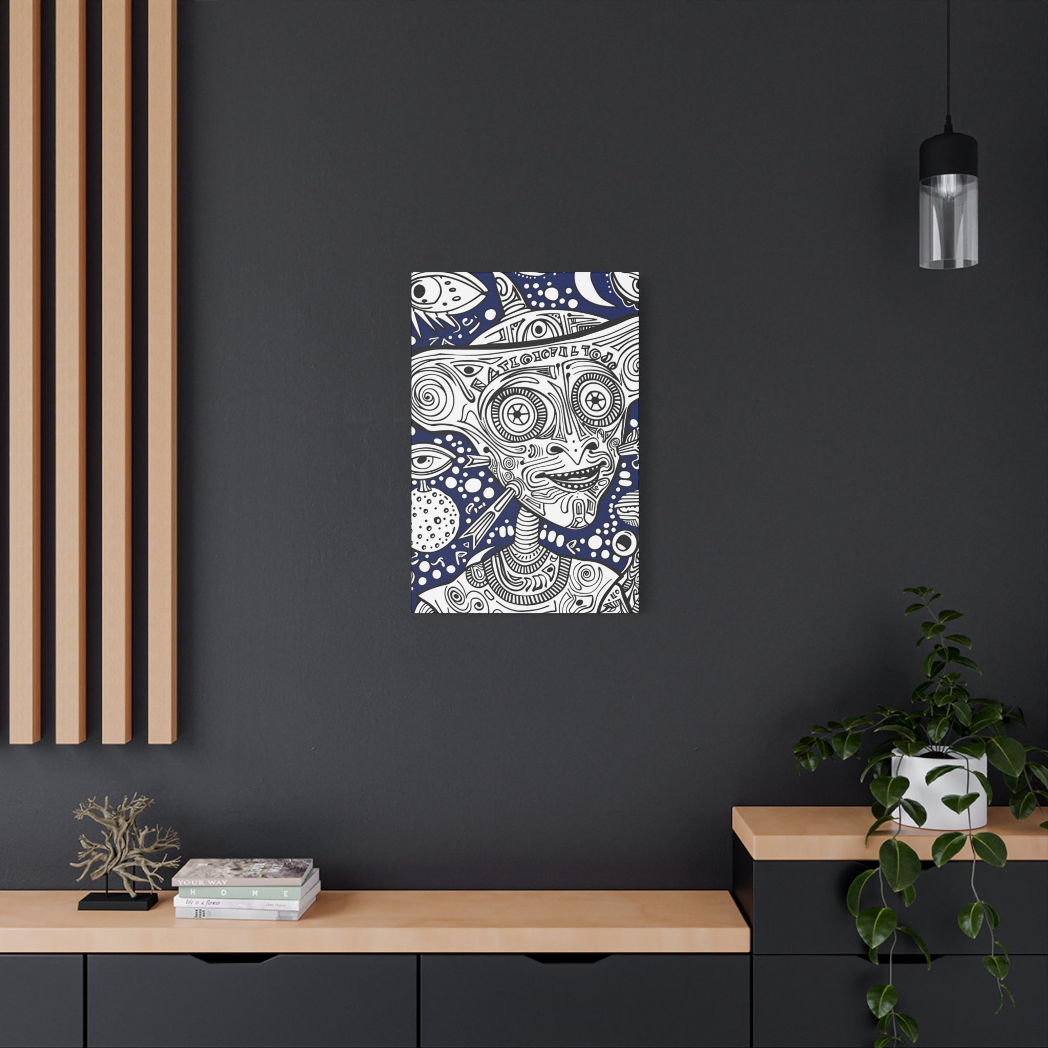 Alien & Cowboy Canvas Print