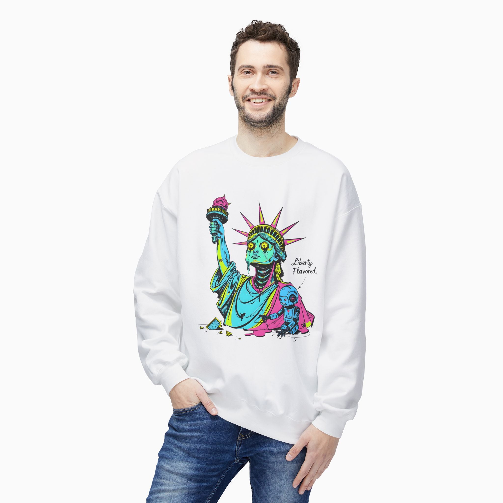 Statute of Liberty Dark Humor Unisex Sweatshirt