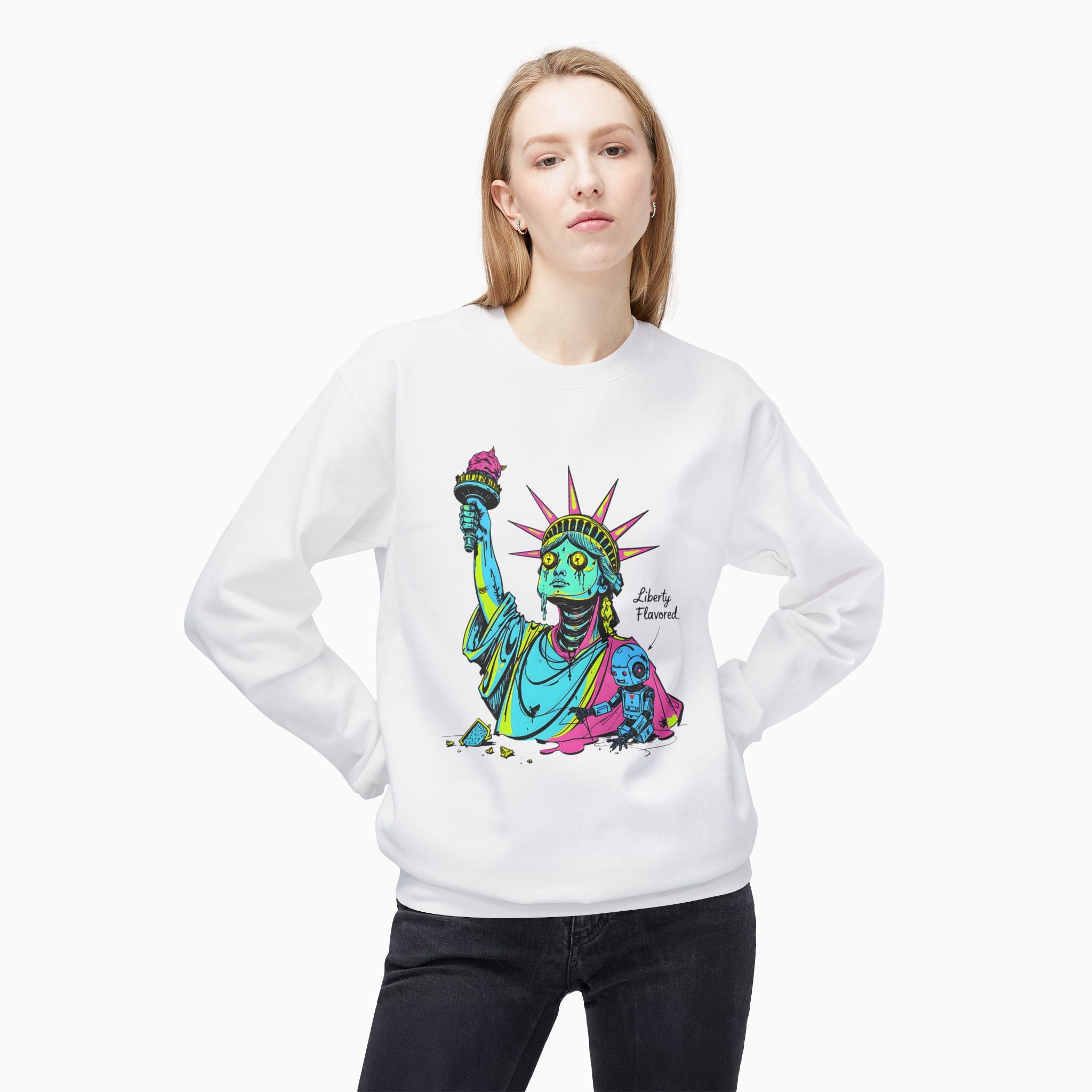 Statute of Liberty Dark Humor Unisex Sweatshirt