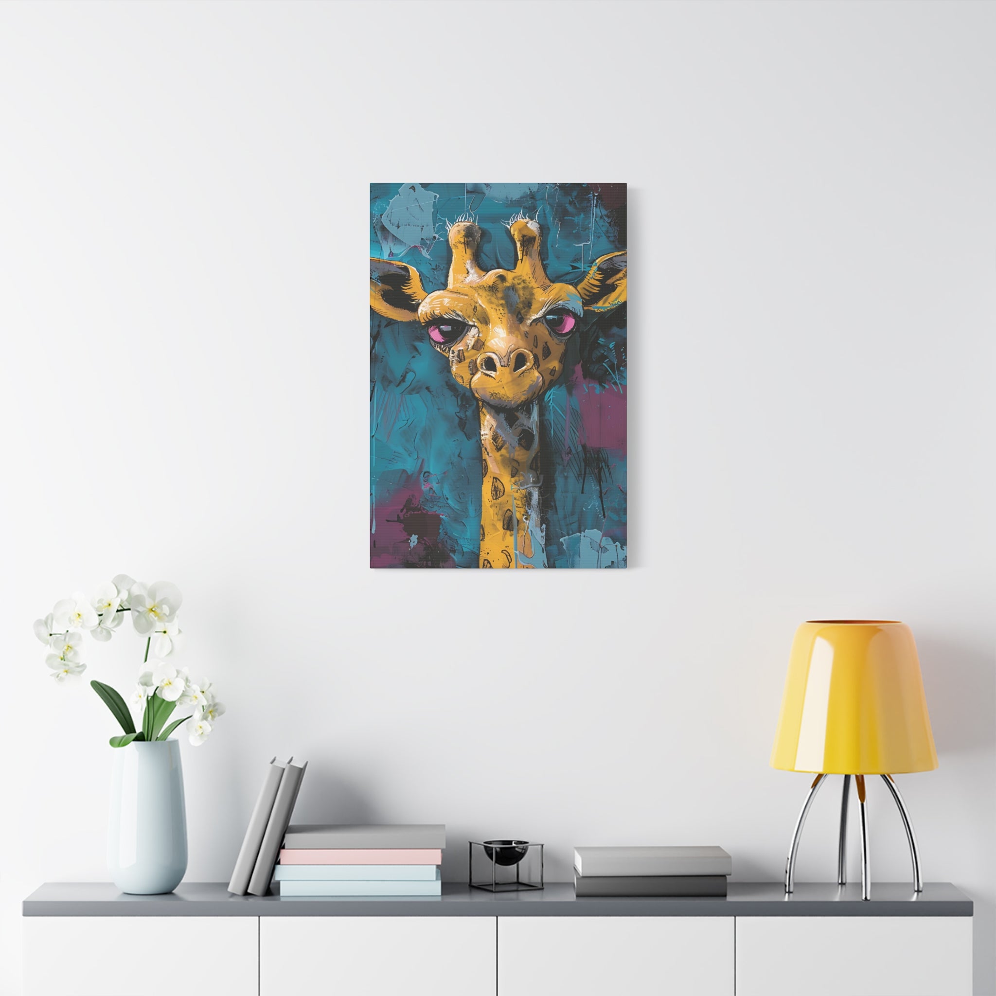 Yellow Giraffe Canvas Print