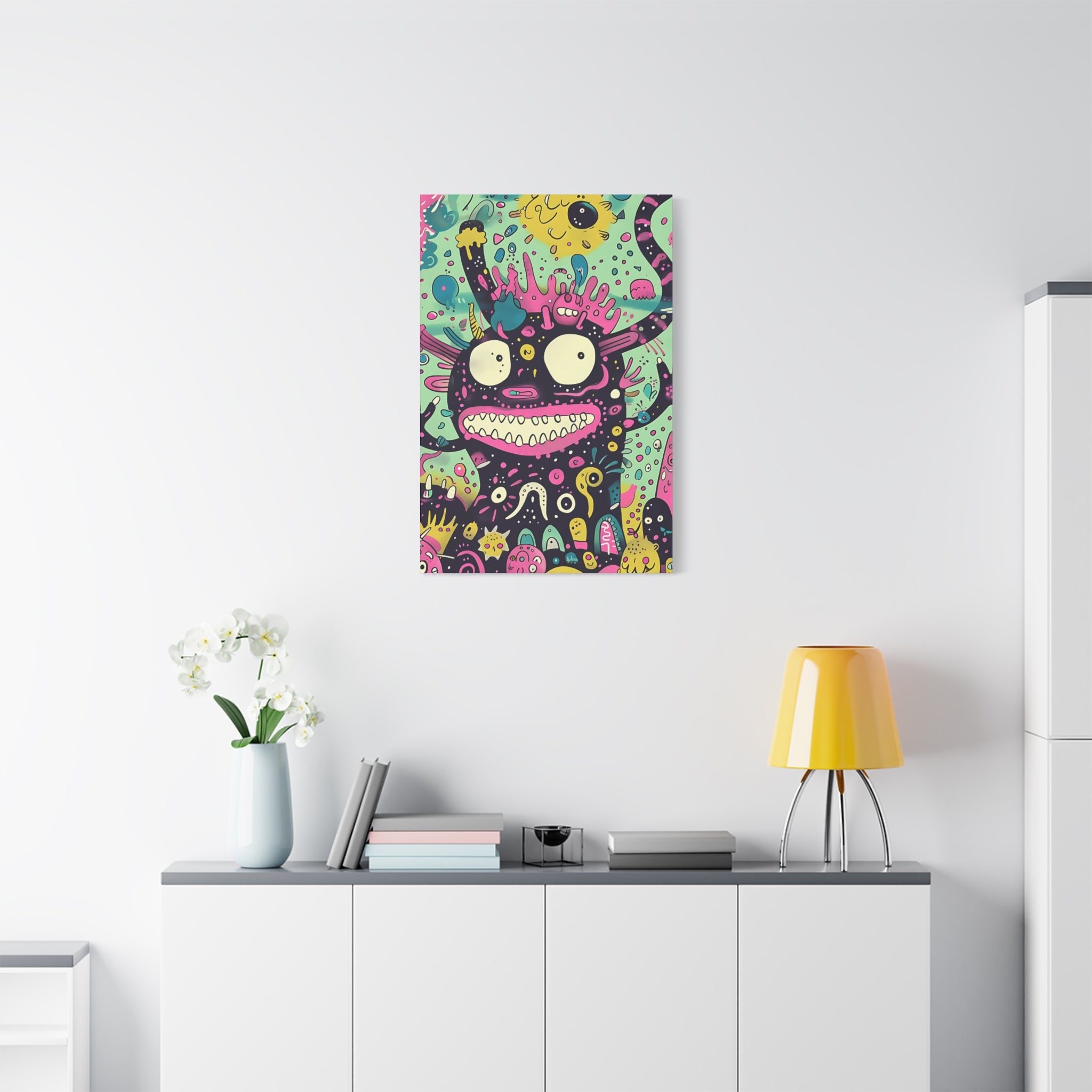 Chinese New Year Monster Canvas Print