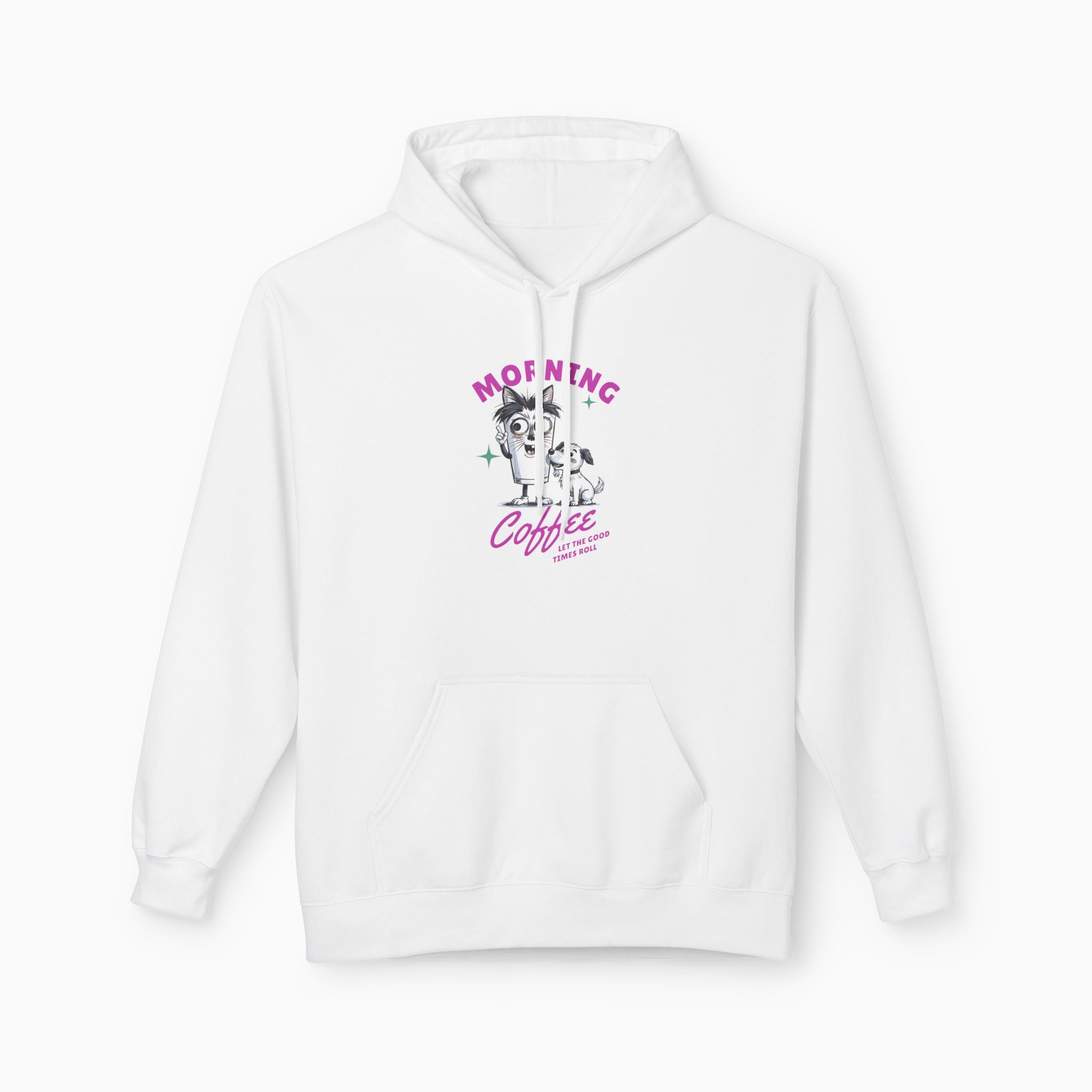 Morning Coffee, Let The Good Times Roll Unisex Hoodie