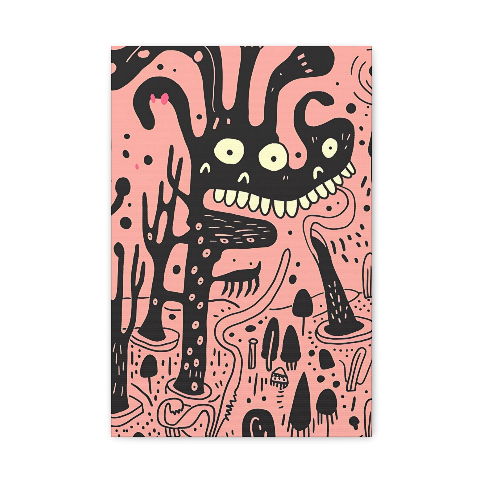 Valentines Monster Canvas Print