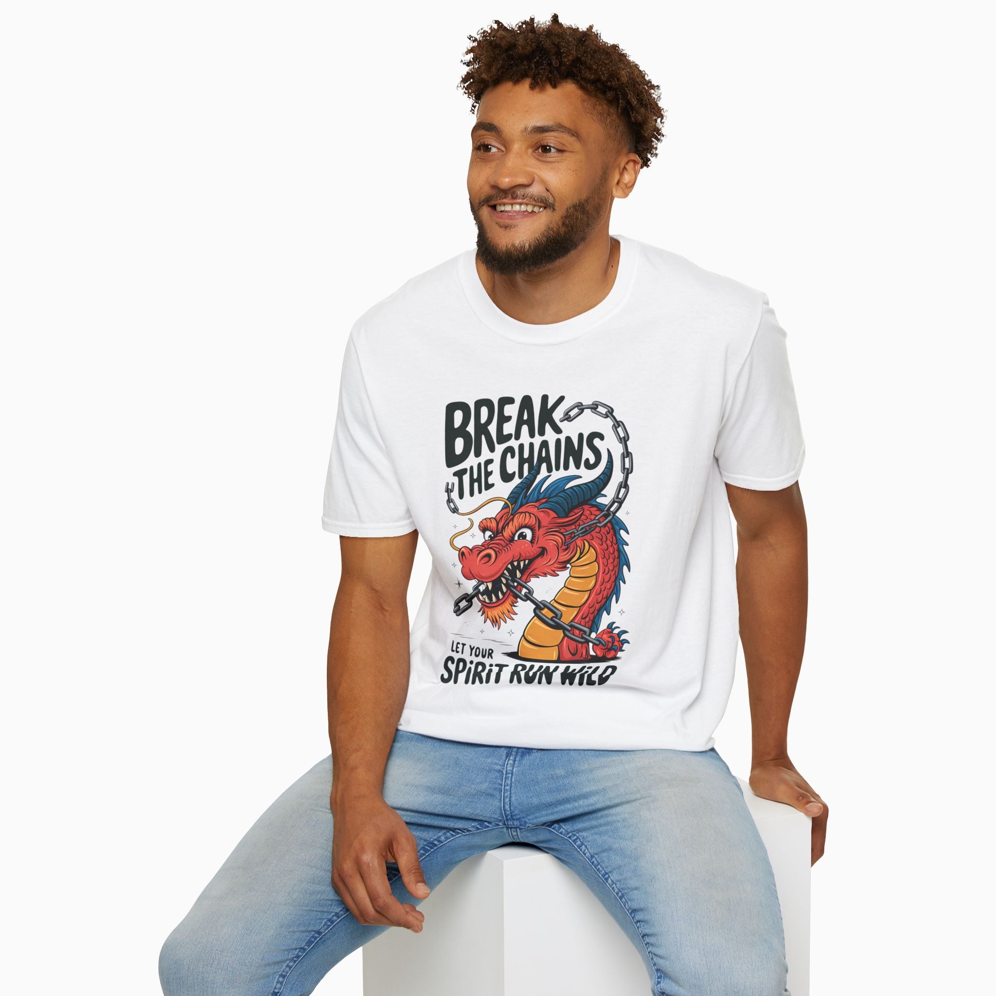 China Dragon Break the Chains Unisex T-Shirt