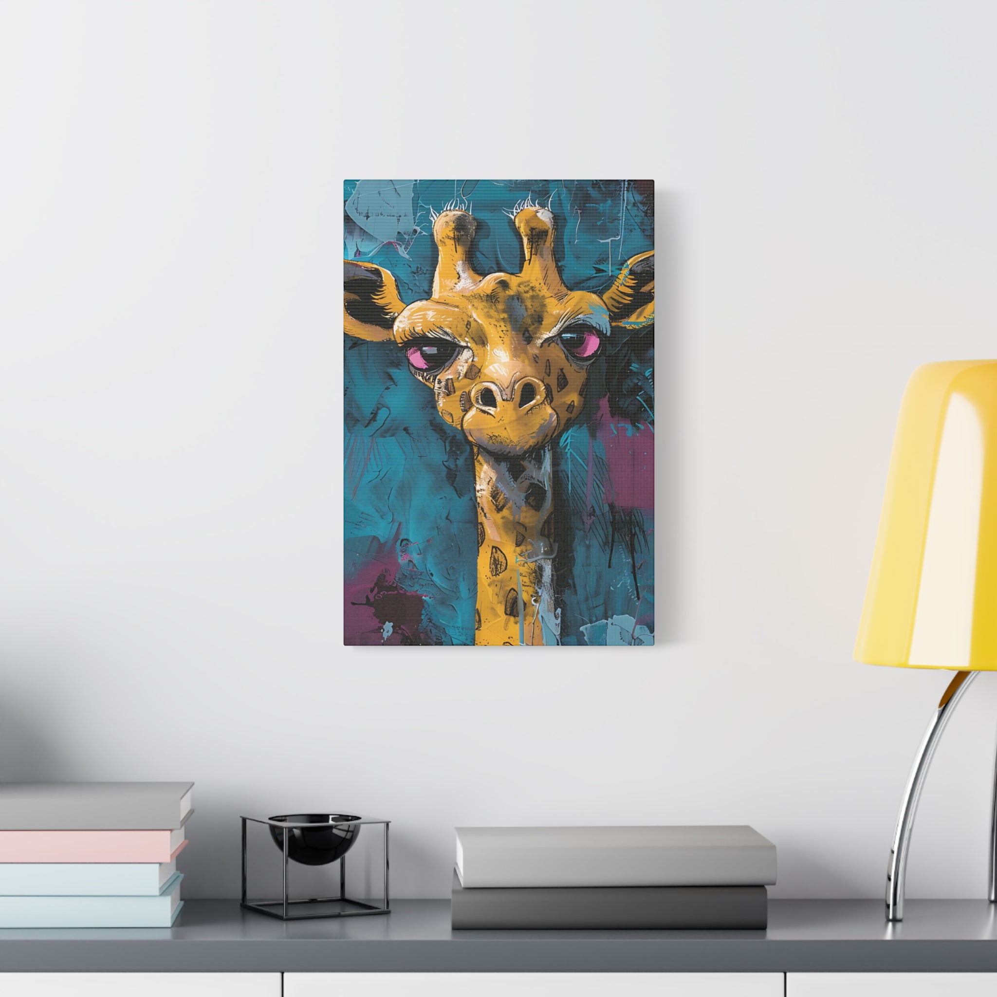 Yellow Giraffe Canvas Print