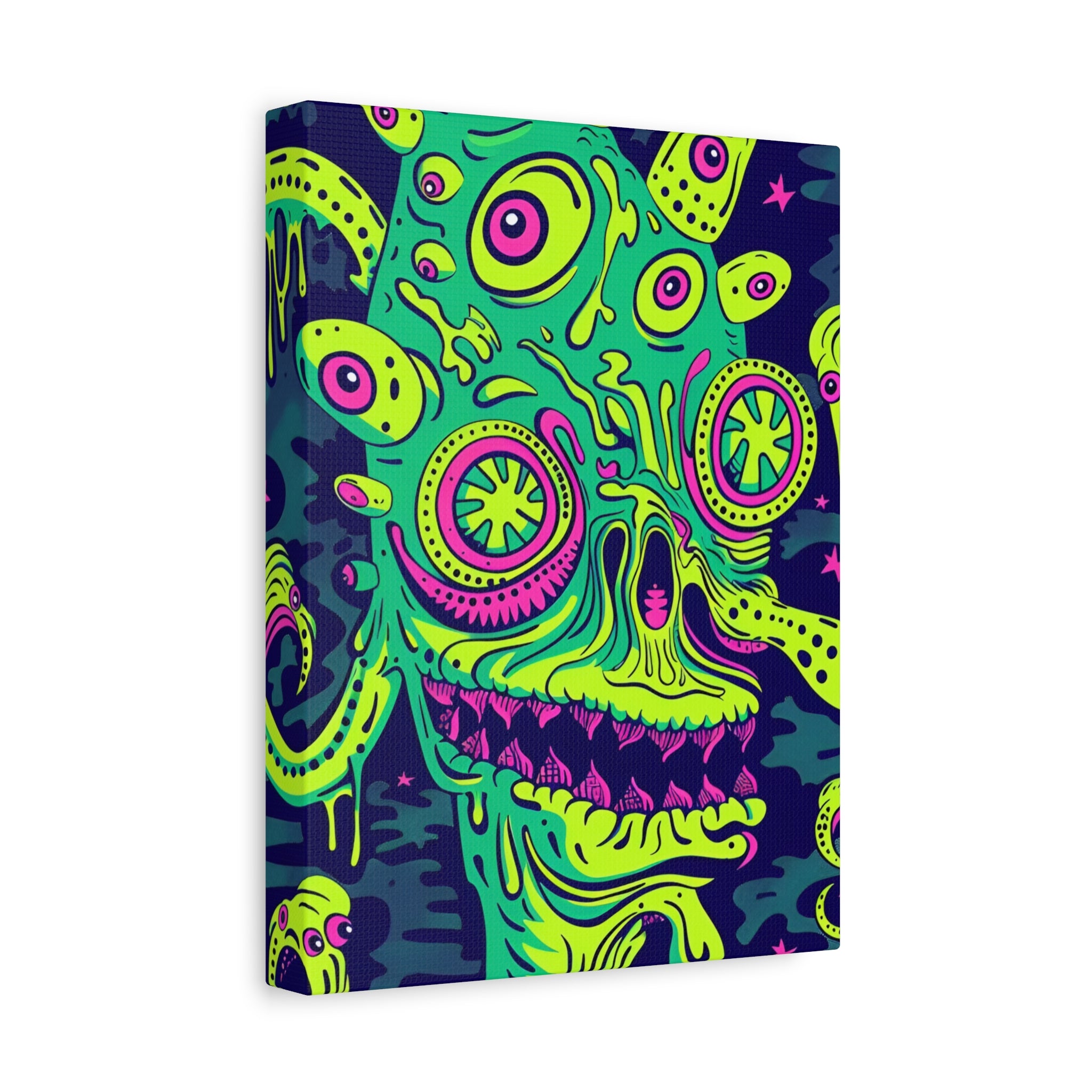 Alien & Zombie Canvas Print