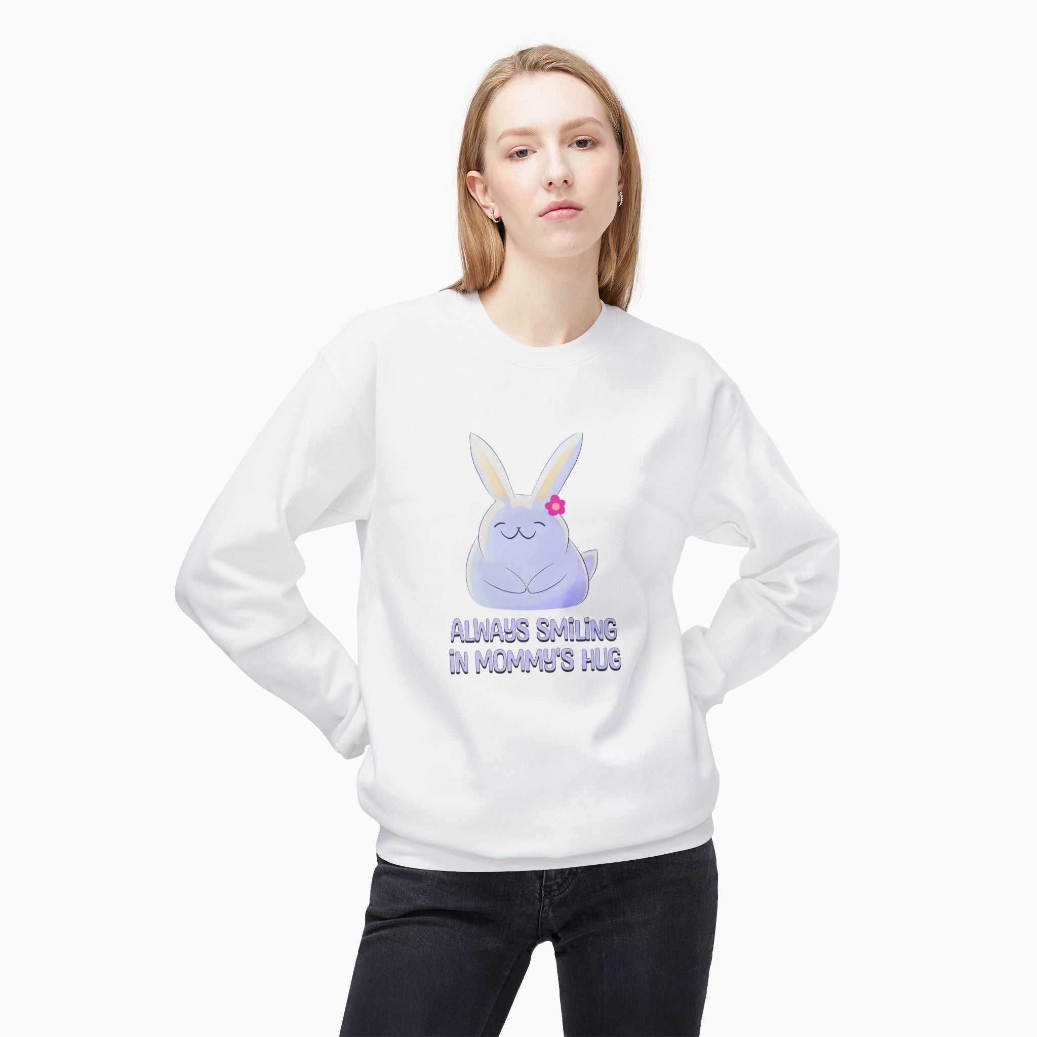 Always Smiling In Mommy's Hug Unisex Sweatshirt