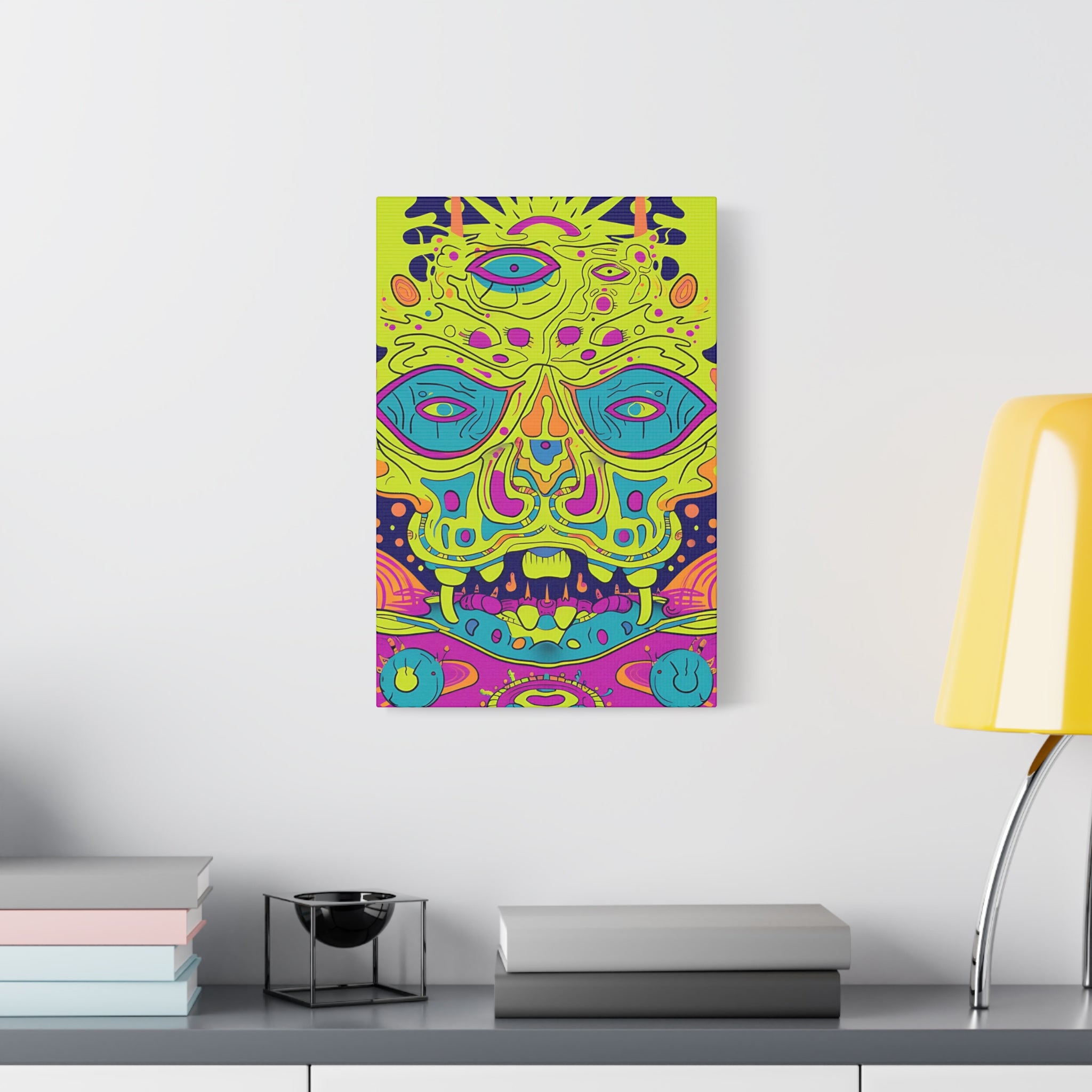 Alien & Samurai Canvas Print