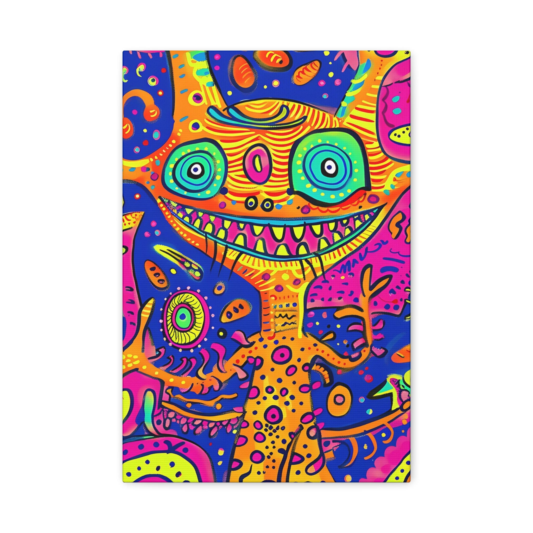 Alien & Snail Canvas Print