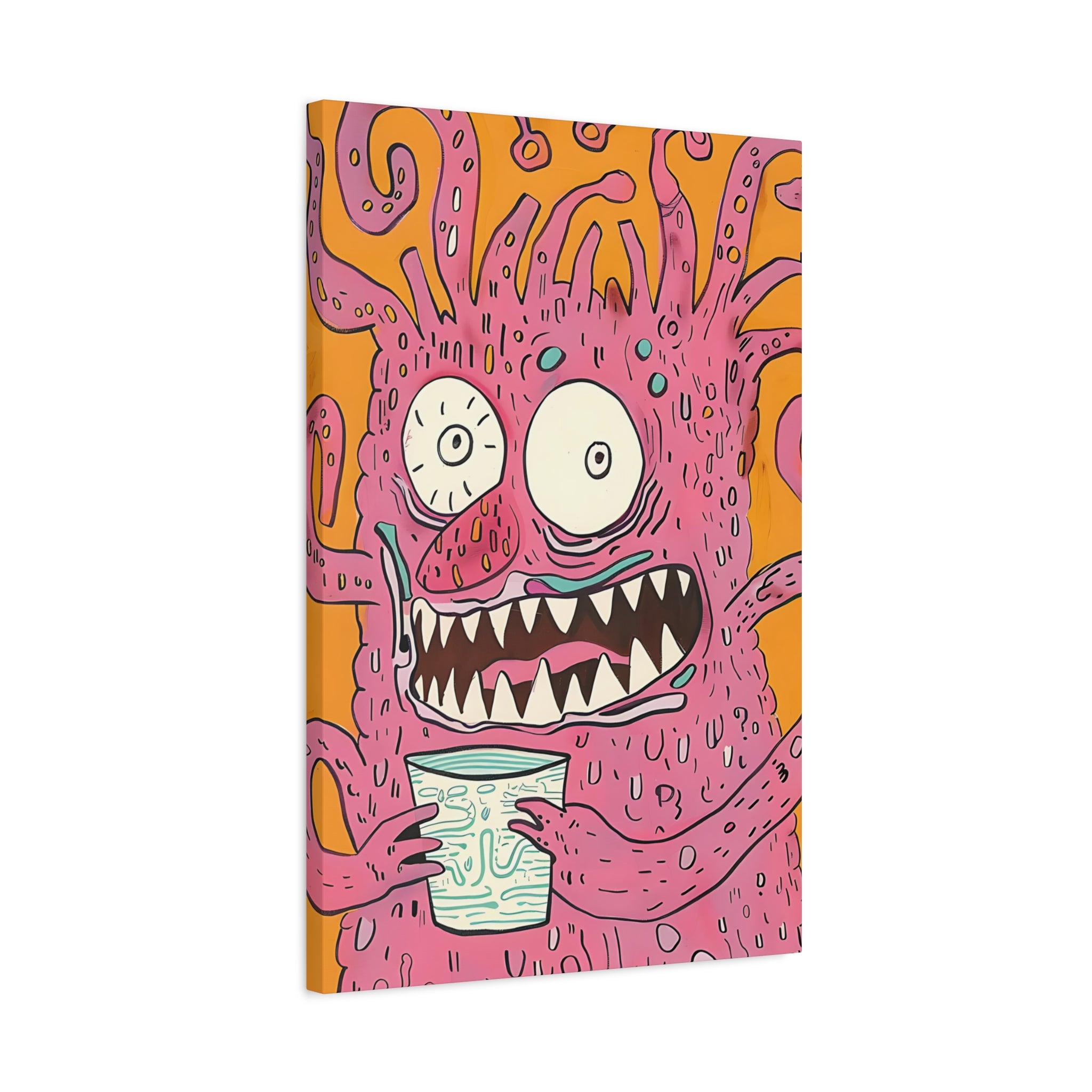 Labor Day Monster Canvas Print