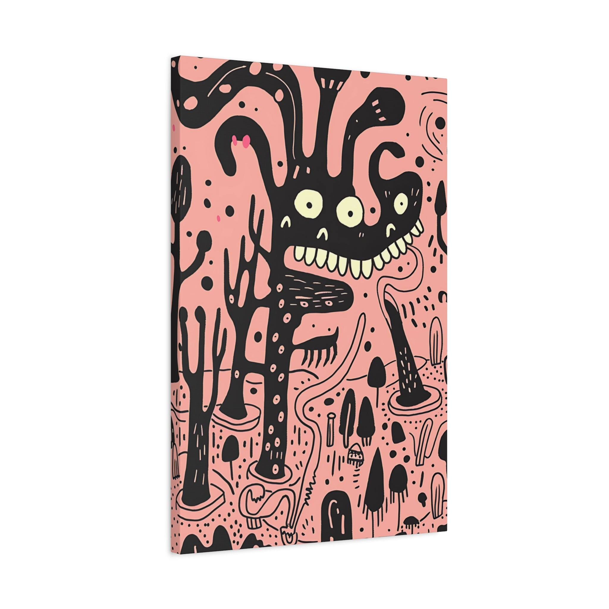 Valentines Monster Canvas Print