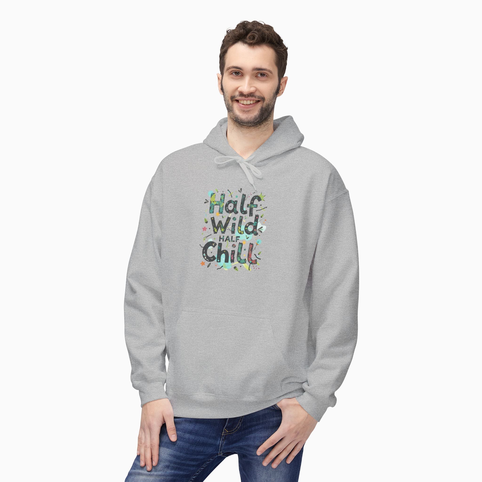 Half Wild, Half Chill Unisex Hoodie