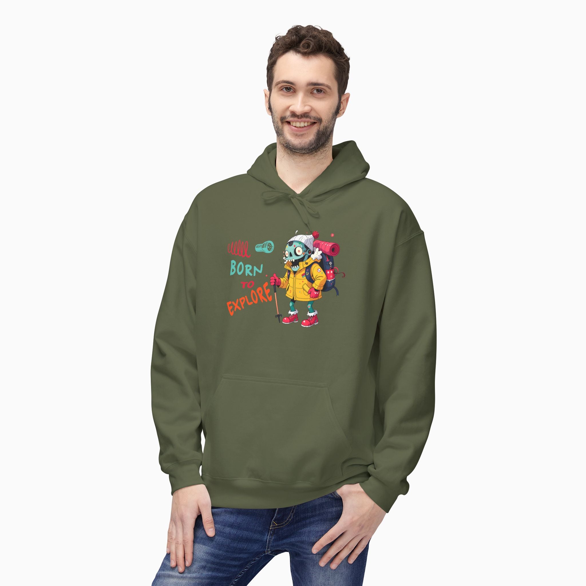 Born To Explore Zombie Unisex Hoodie