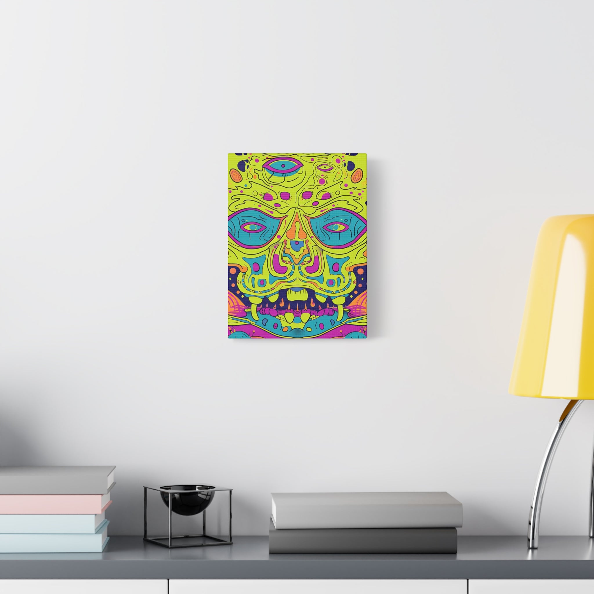 Alien & Samurai Canvas Print