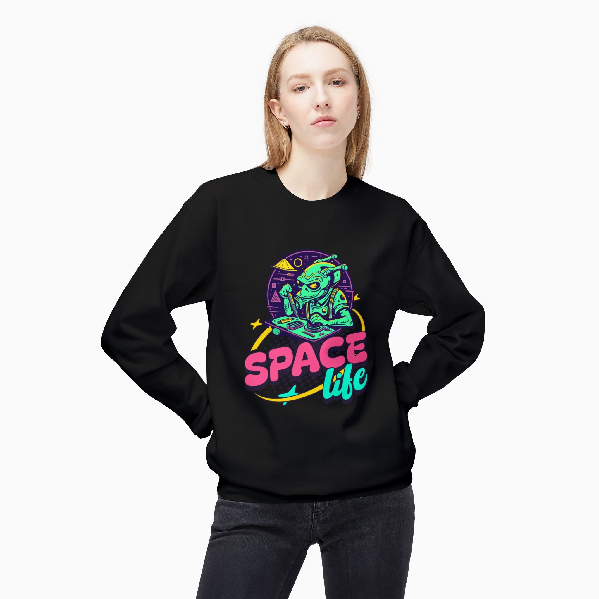 Alien Space Life Unisex Sweatshirt