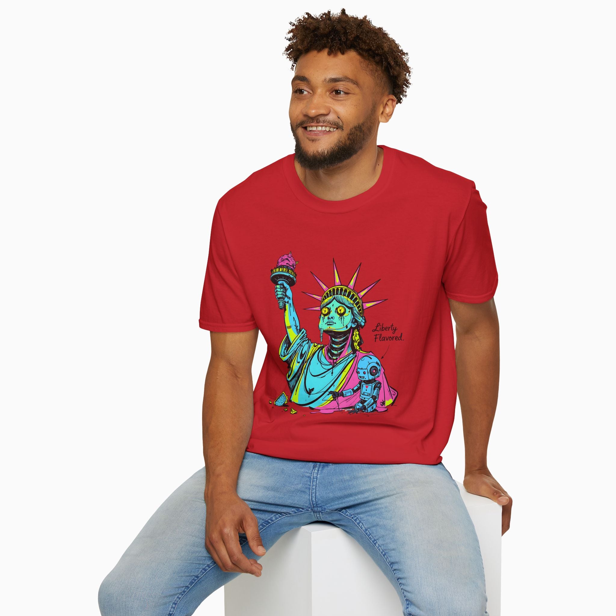 Statute of Liberty Dark Humor Unisex T-Shirt