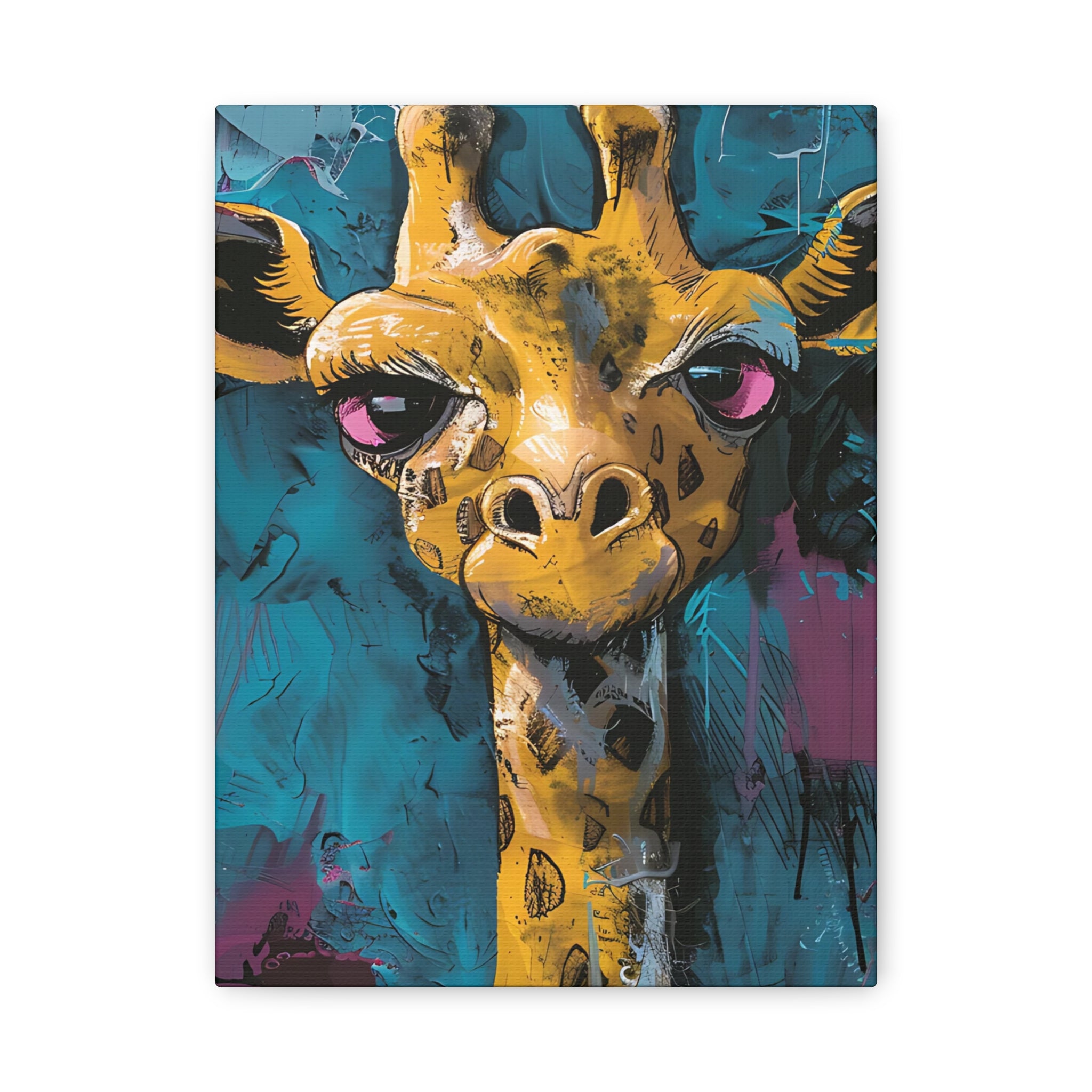 Yellow Giraffe Canvas Print