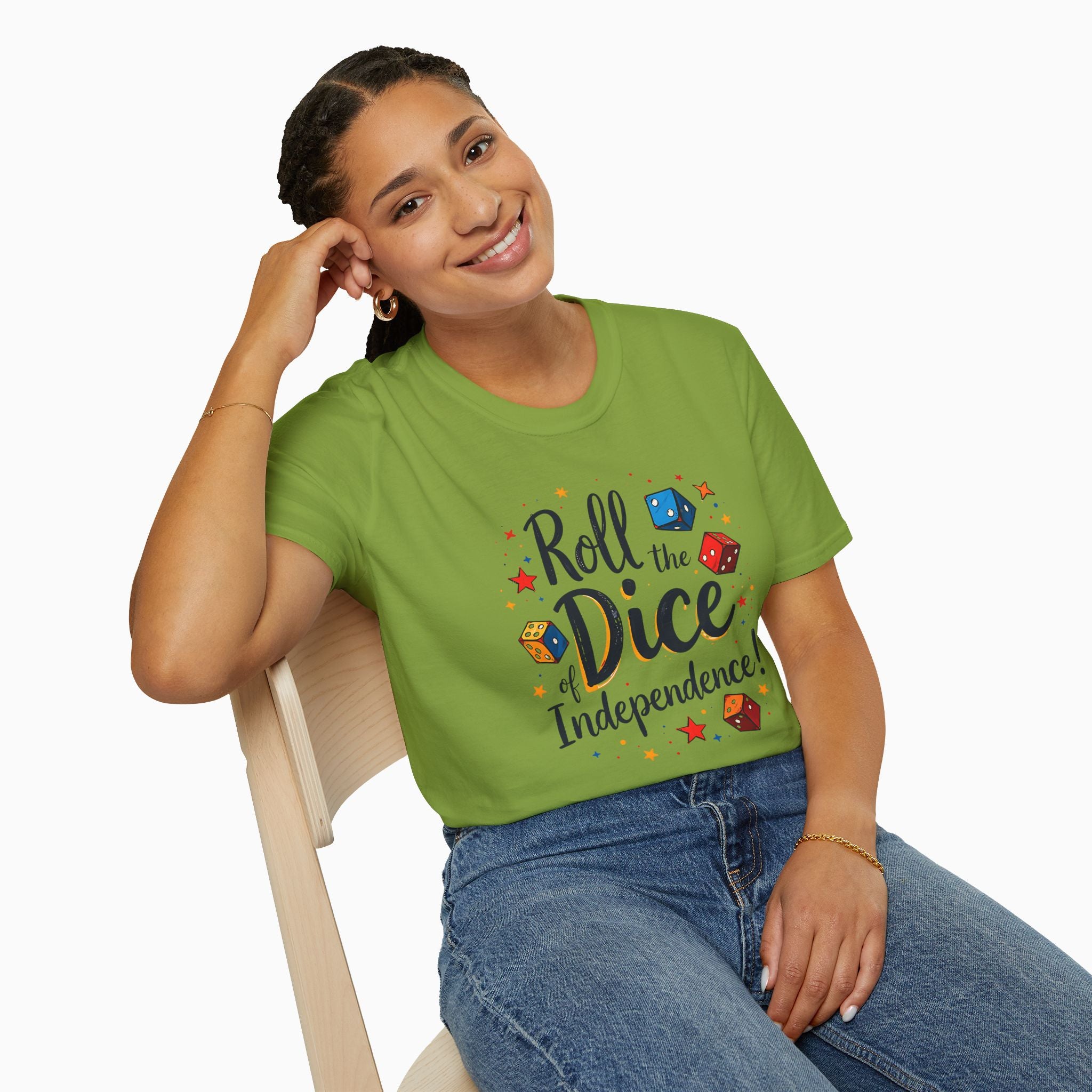 Roll The Dice Of Independence Unisex T-Shirt