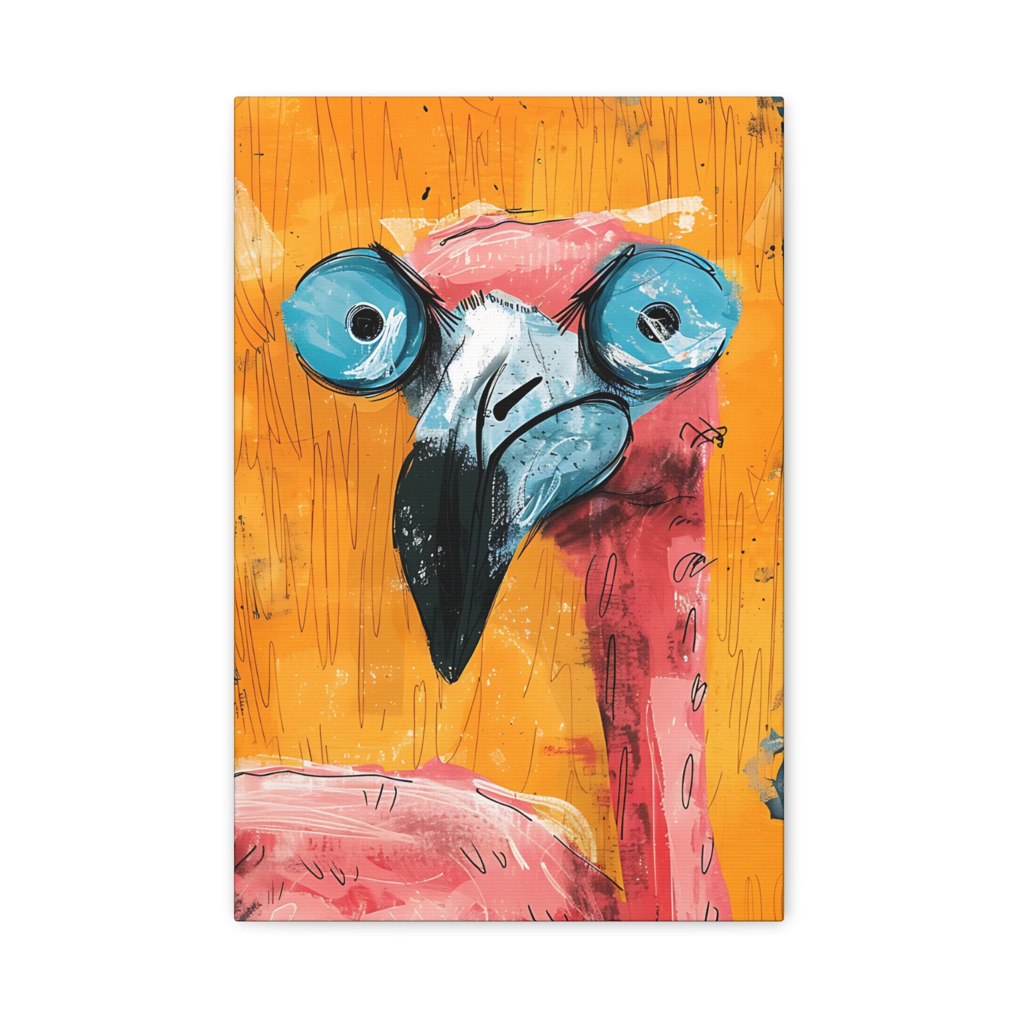 Pink Flamingo Canvas Print