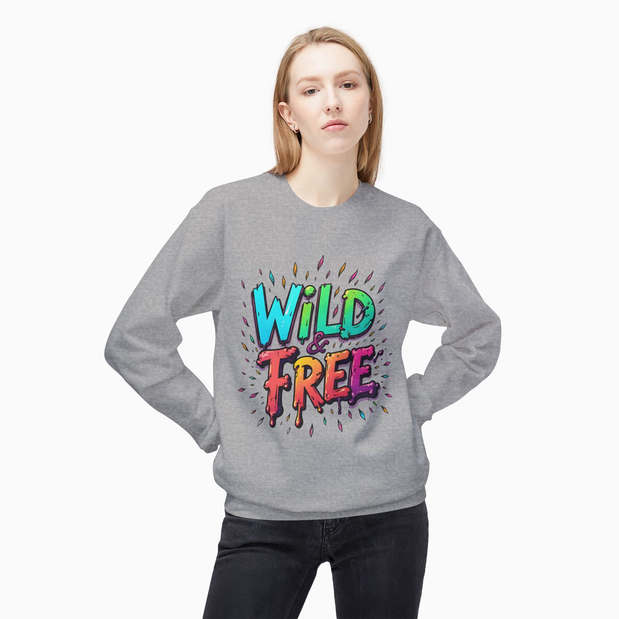 Neon Color Wild Free Unisex Sweatshirt