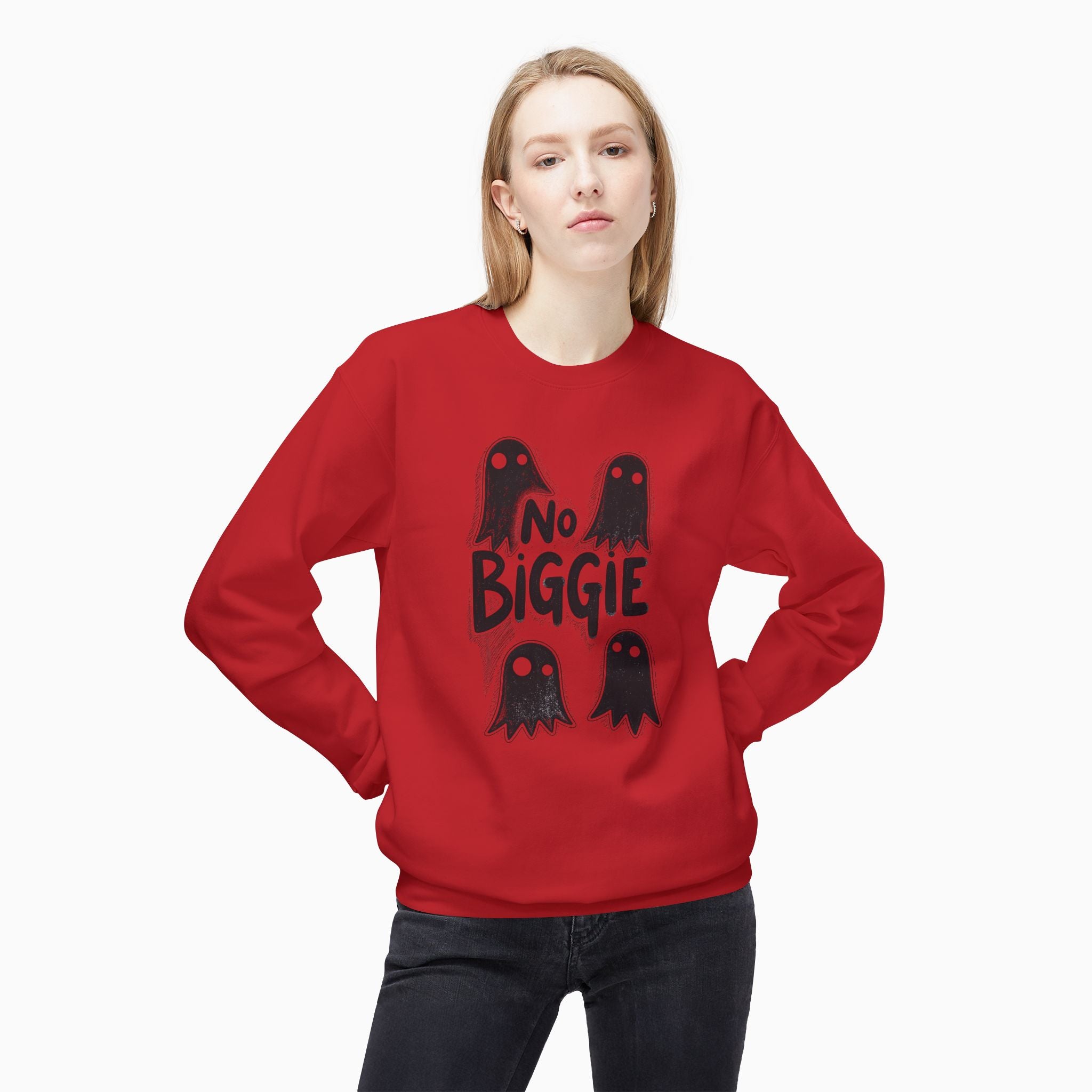 Boo Ghost & No Biggie Unisex Sweatshirt