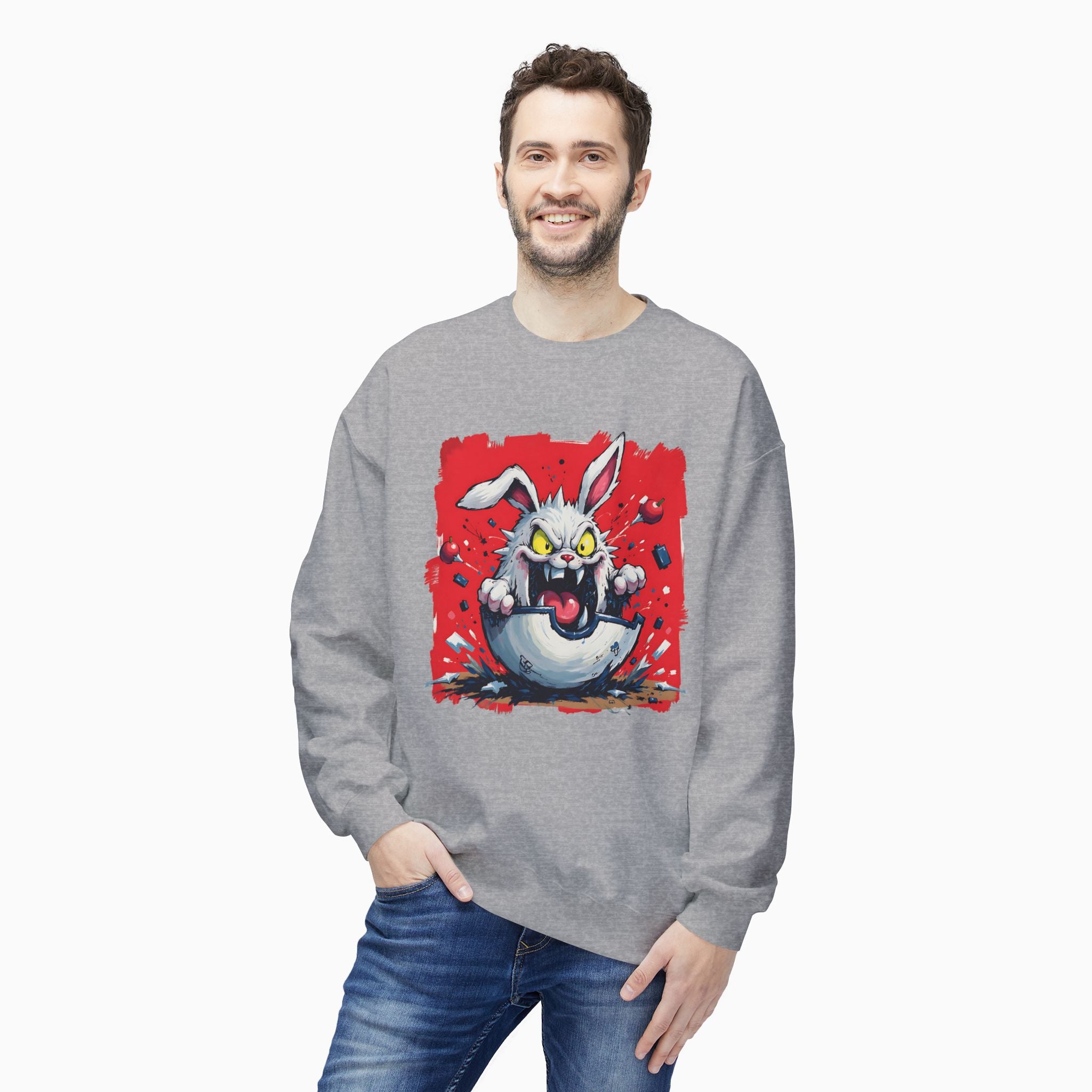 Crazy Rabbit Poké Ball Unisex Sweatshirt