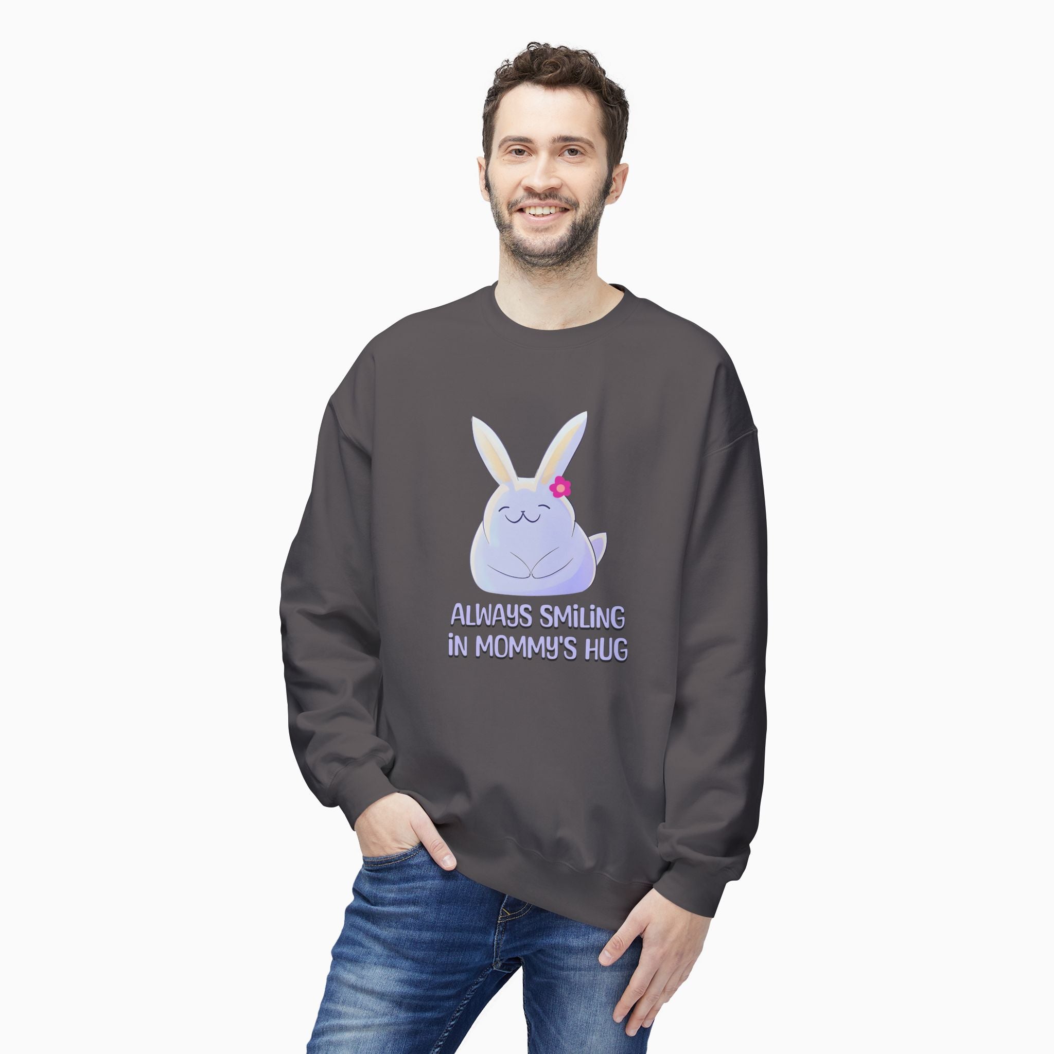 Always Smiling In Mommy's Hug Unisex Sweatshirt