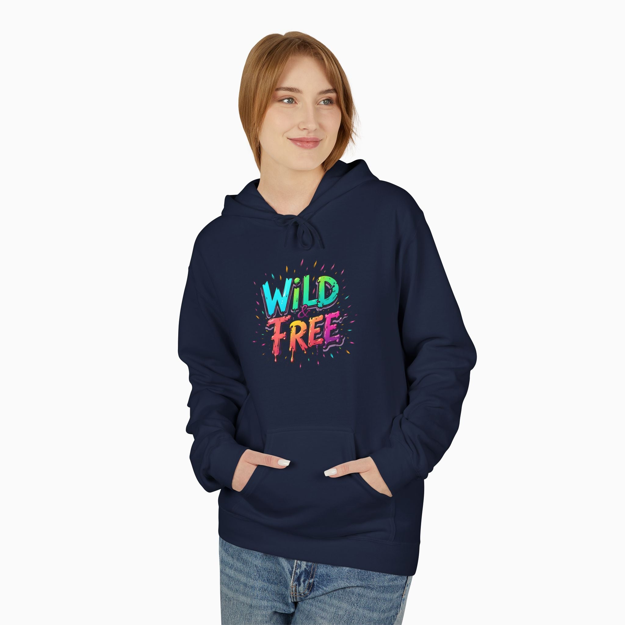 Neon Color Wild Free Unisex Hoodie