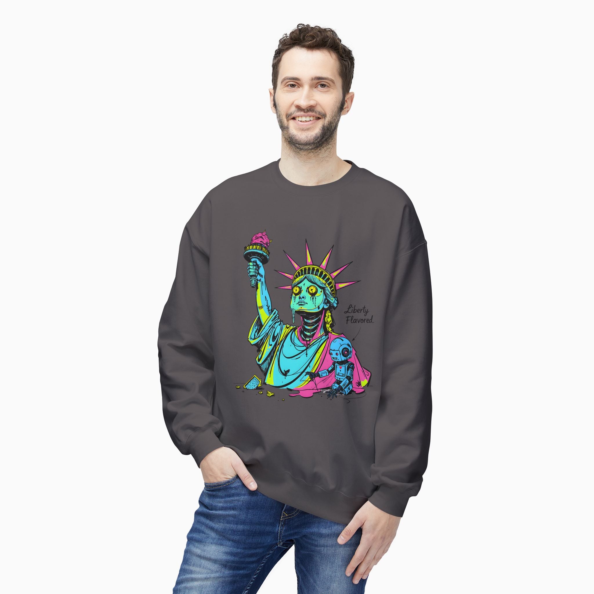 Statute of Liberty Dark Humor Unisex Sweatshirt