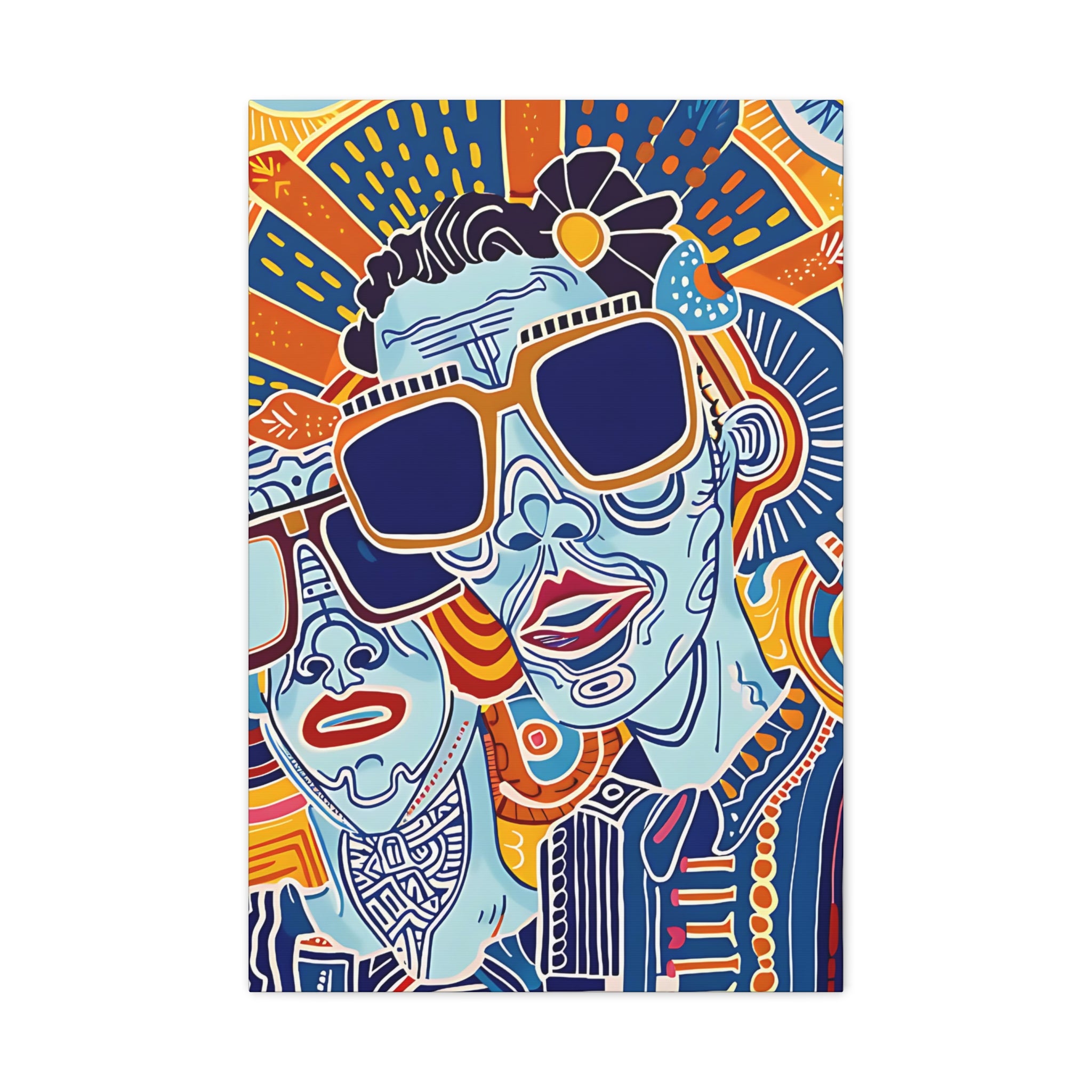 Dynamic Duo Vibes Canvas Print