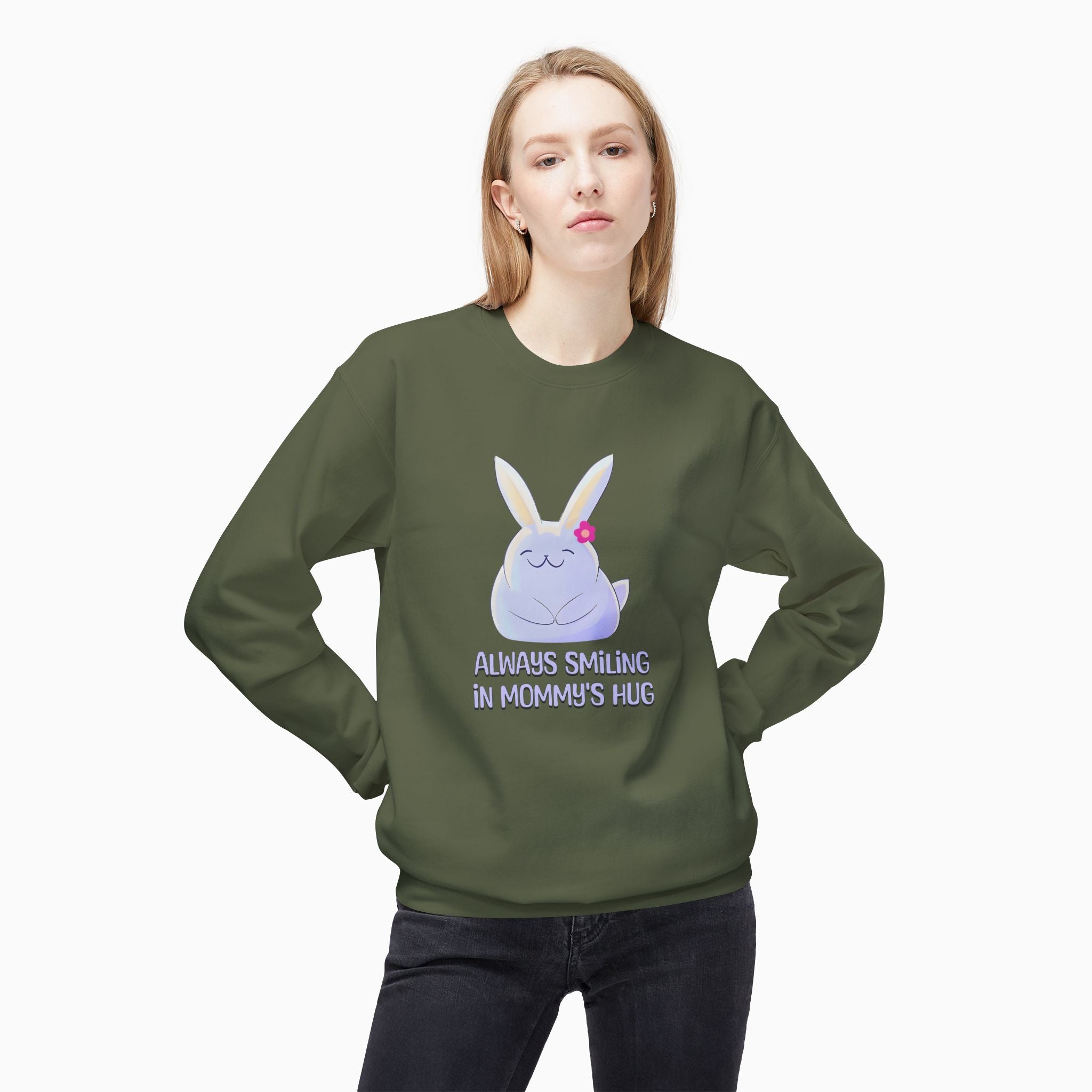 Always Smiling In Mommy's Hug Unisex Sweatshirt