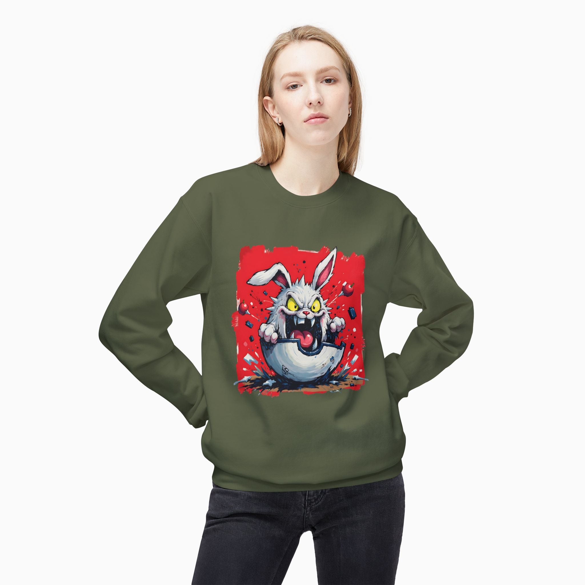 Crazy Rabbit Poké Ball Unisex Sweatshirt