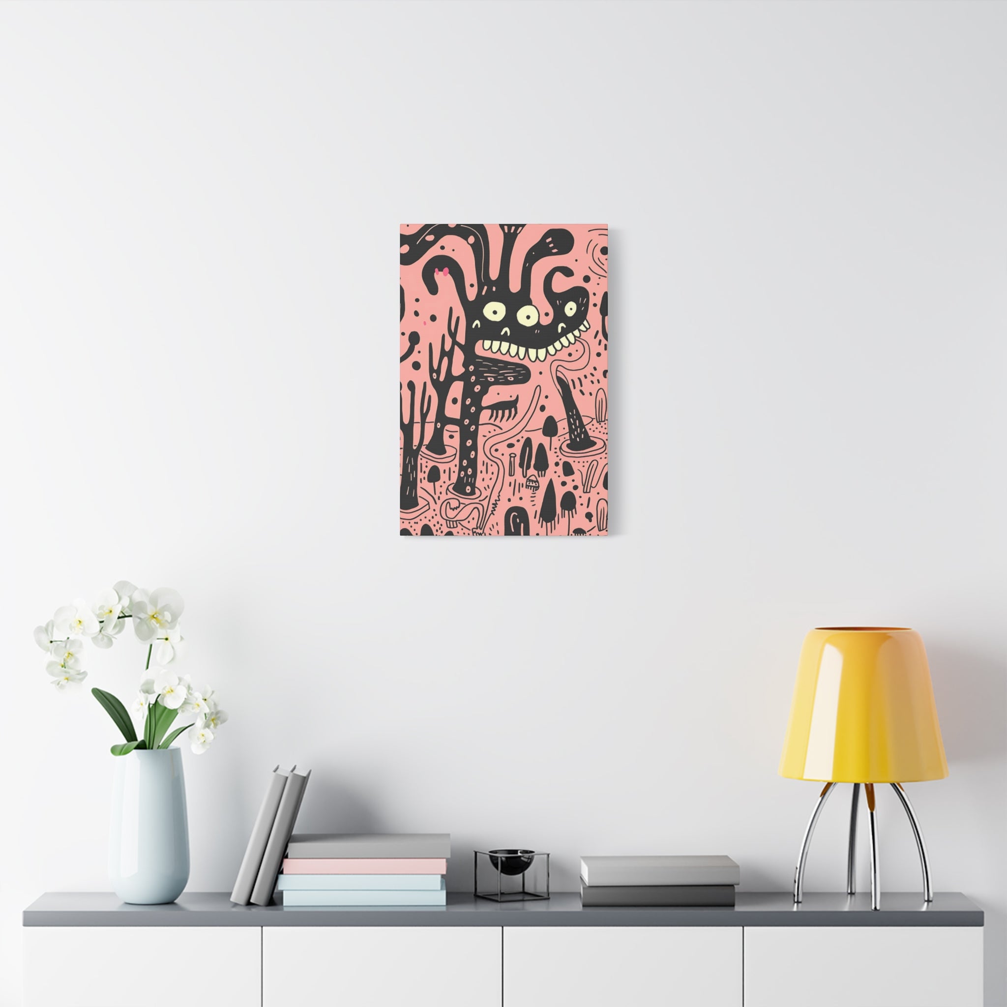 Valentines Monster Canvas Print