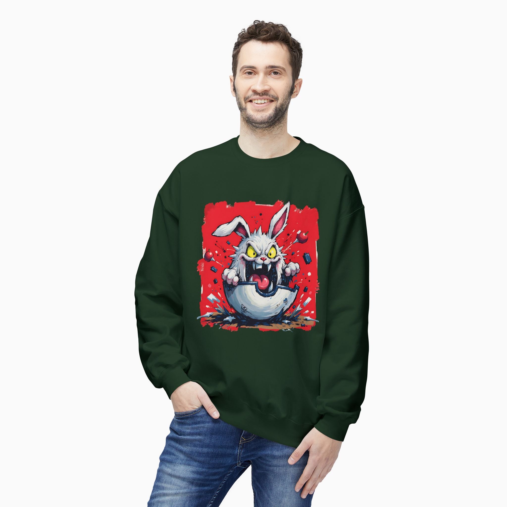 Crazy Rabbit Poké Ball Unisex Sweatshirt